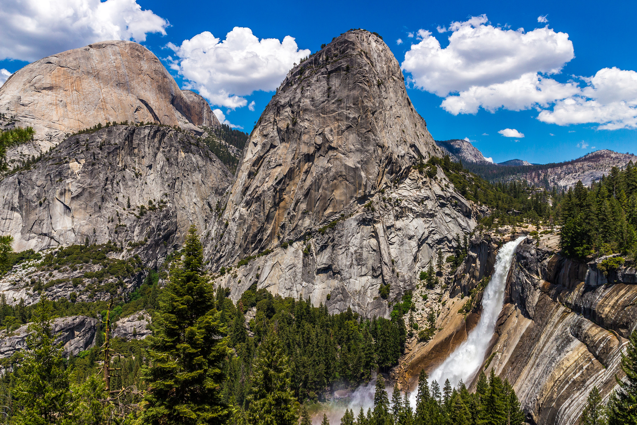 Canon EF-S 17-55mm F2.8 IS USM sample photo. Nevada falls from jmt photography