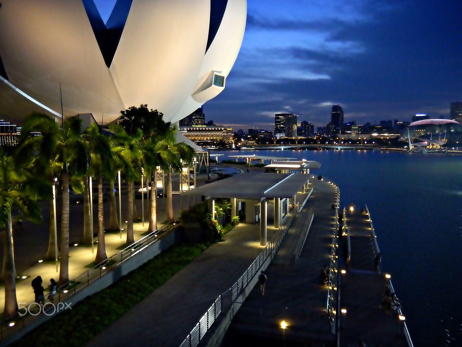 Nikon Coolpix S1200pj sample photo. City night scene  : marina bay sands photography