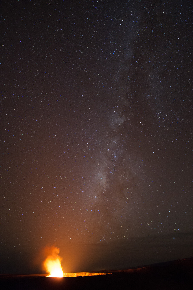 Canon EF 14mm F2.8L II USM sample photo. Milky volcano  photography