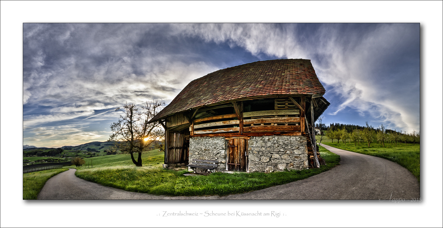 Tamron AF 18-250mm F3.5-6.3 Di II LD Aspherical (IF) Macro sample photo. Barn in switzerland - küssnacht am rigi photography