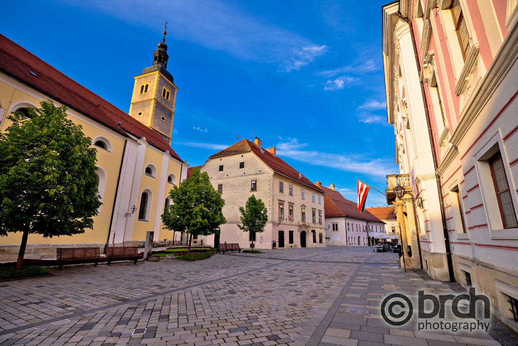 Canon EOS 6D + Canon EF 16-35mm F4L IS USM sample photo. Baroque town of varazdin street view photography