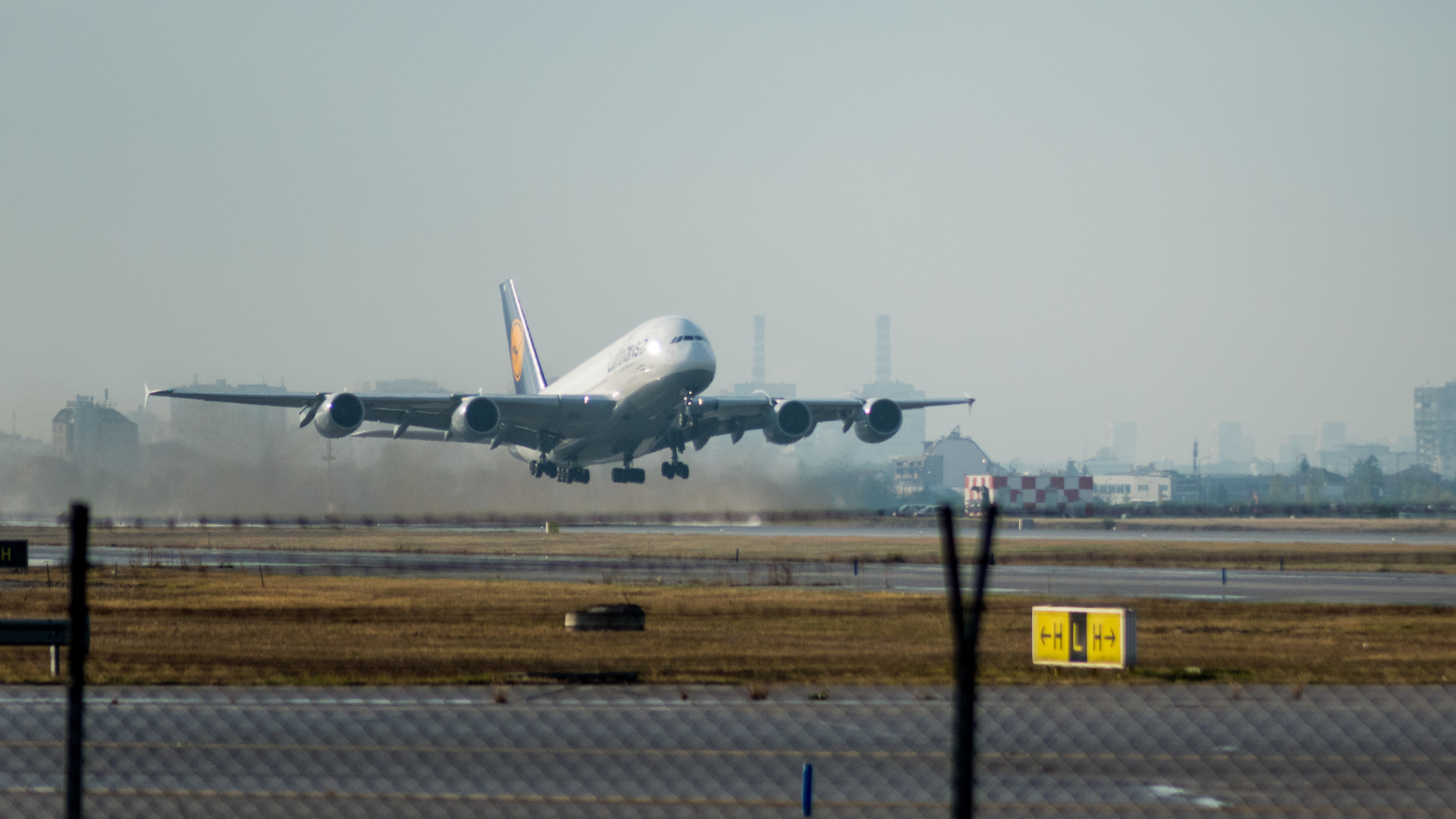 AF Zoom-Nikkor 35-70mm f/2.8 sample photo. Airbus a380 in sofia photography