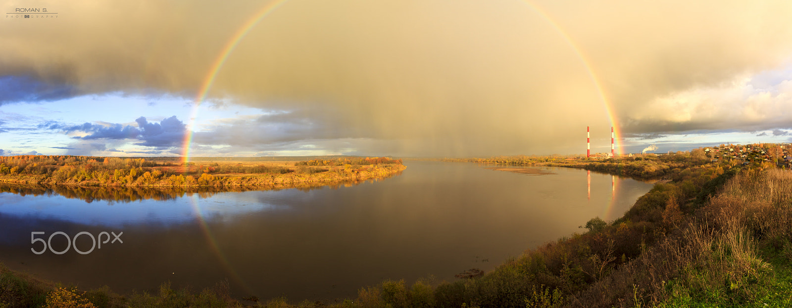 Canon EOS 600D (Rebel EOS T3i / EOS Kiss X5) + Canon TS-E 90mm F2.8 Tilt-Shift sample photo. Rainbow over river photography