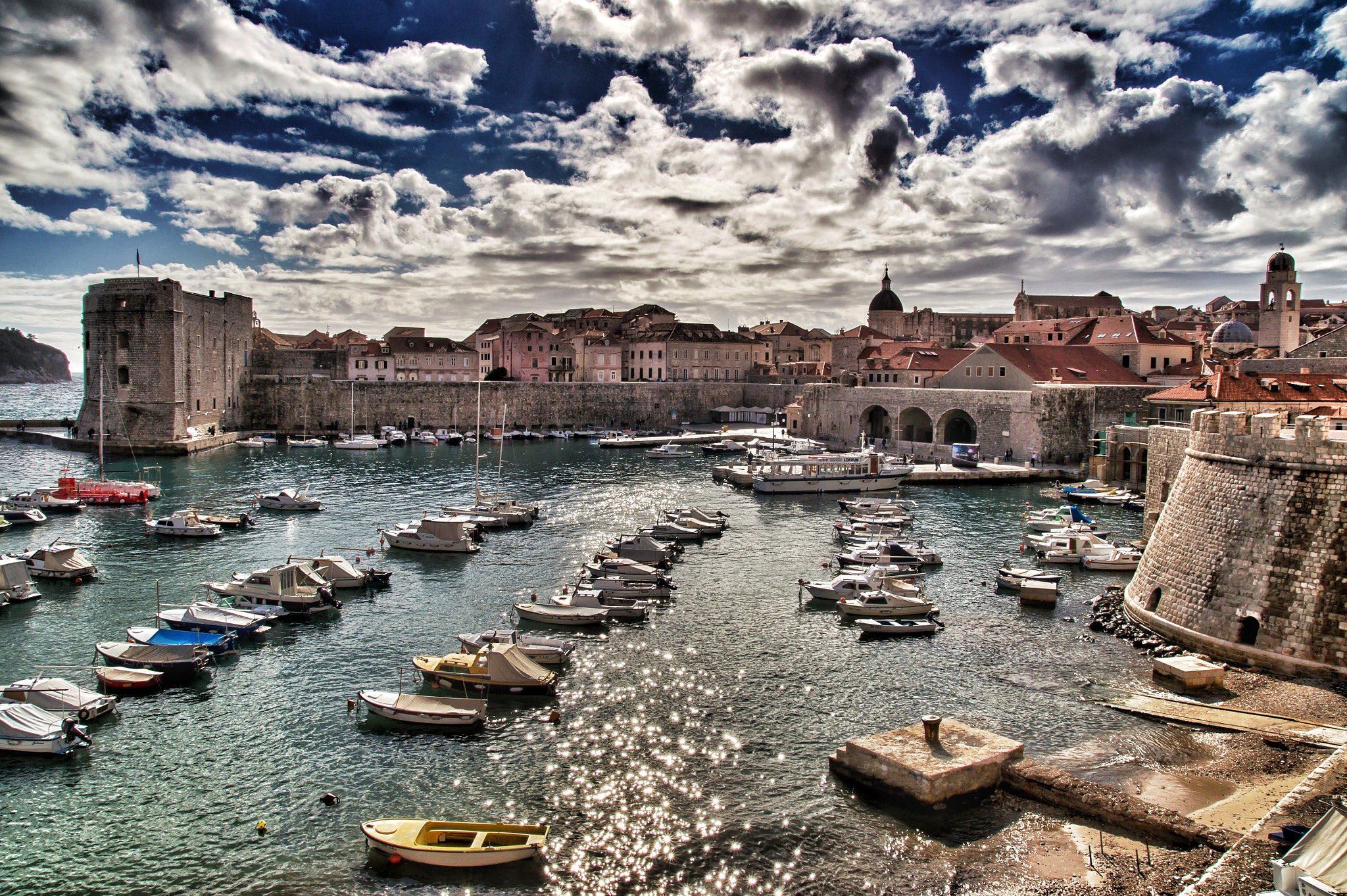Sony SLT-A58 sample photo. Dubrovnik old harbour photography