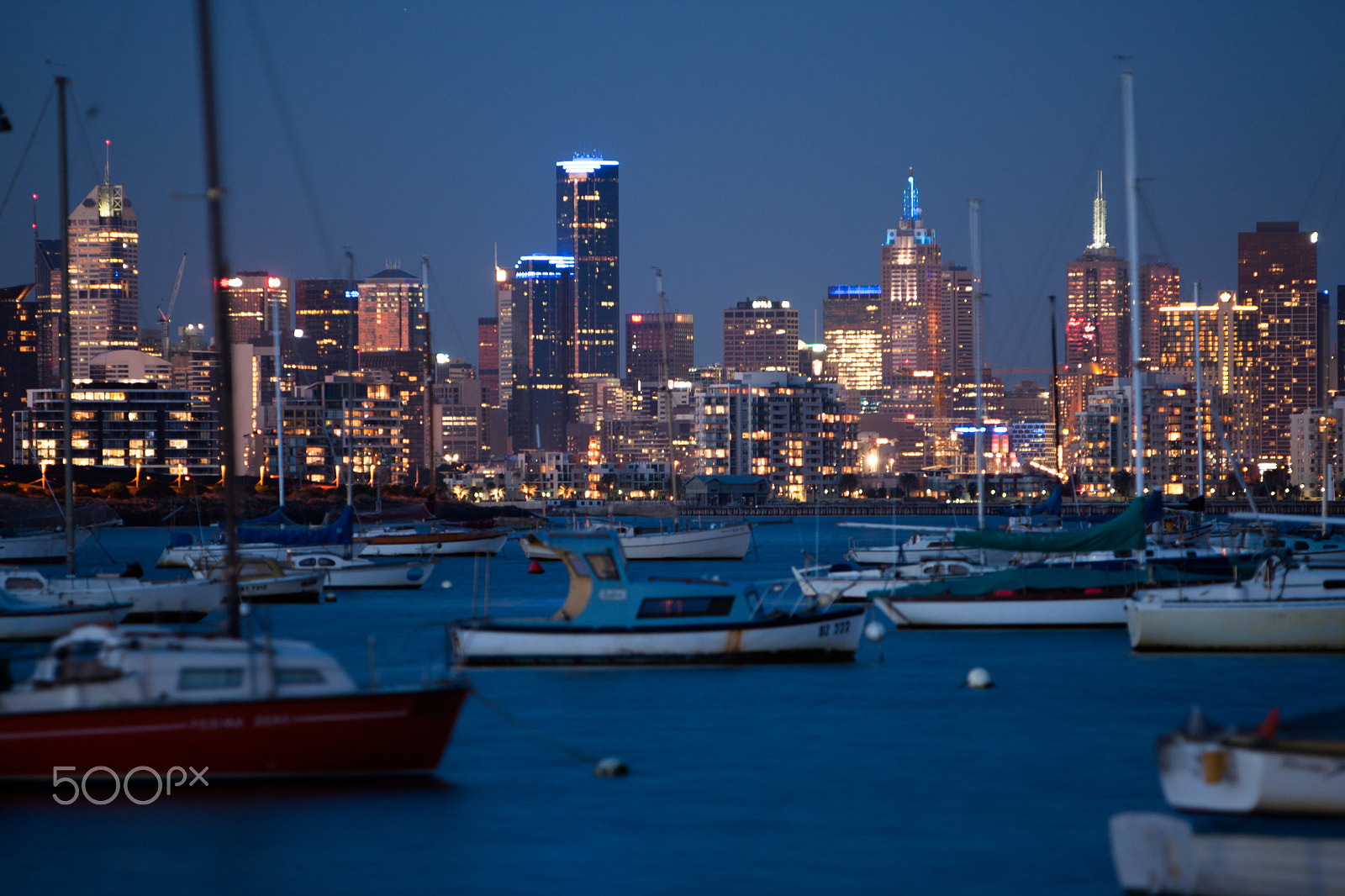 Canon EOS-1D Mark III sample photo. Melbourne from across the bay photography