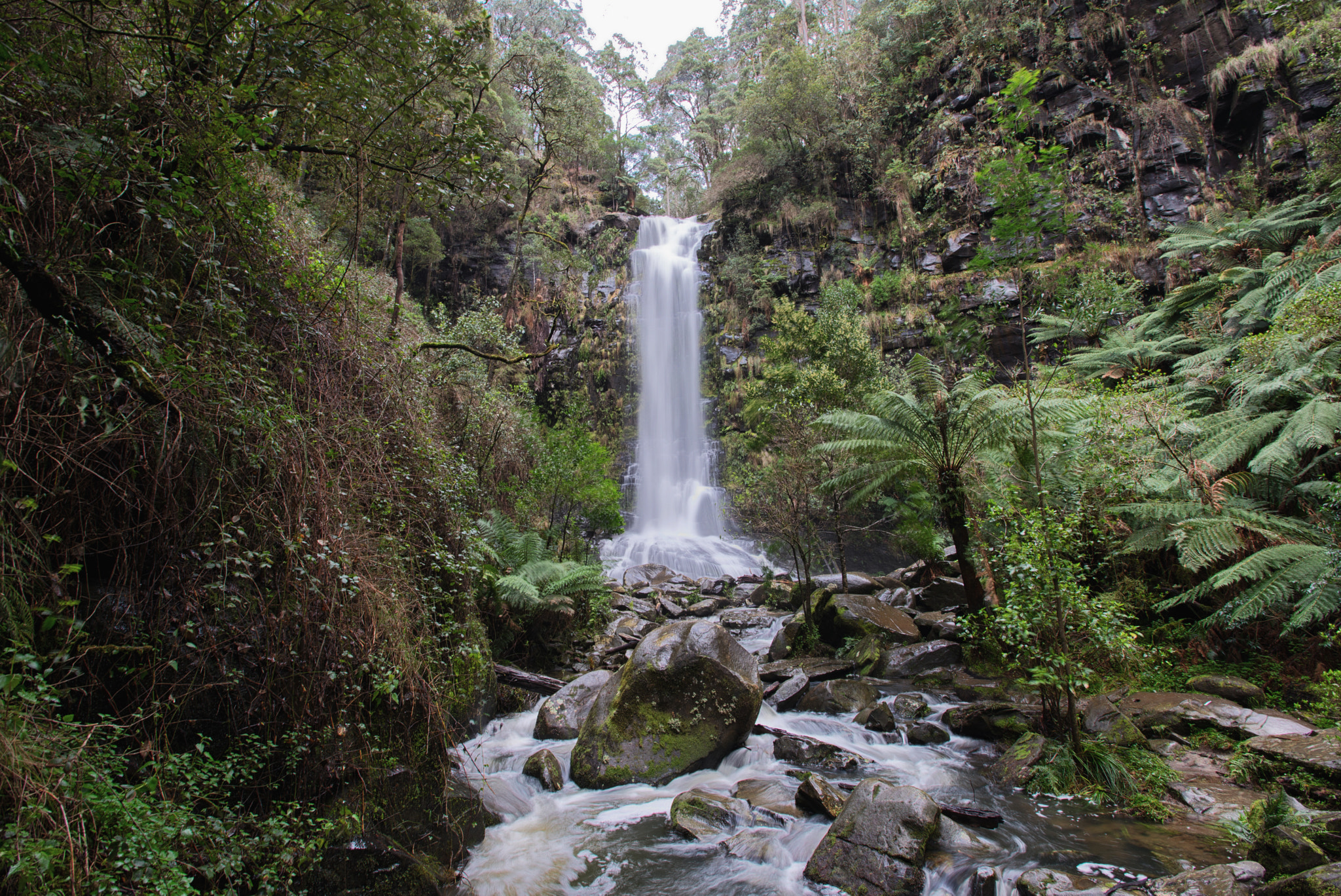Nikon AF-S Nikkor 17-35mm F2.8D ED-IF sample photo. Erskine falls photography