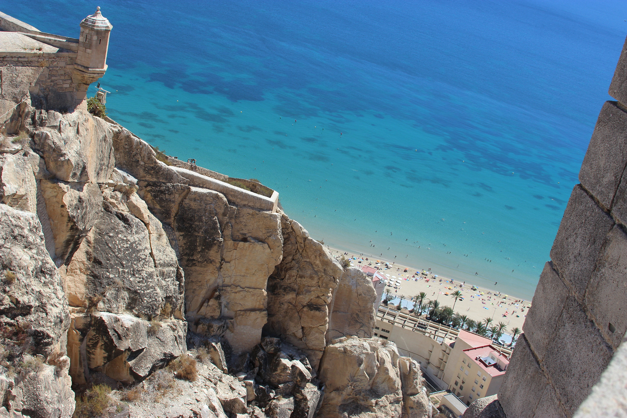 Canon EF 28-135mm F3.5-5.6 IS USM sample photo. View from santa barbara castle. alicante, spain photography