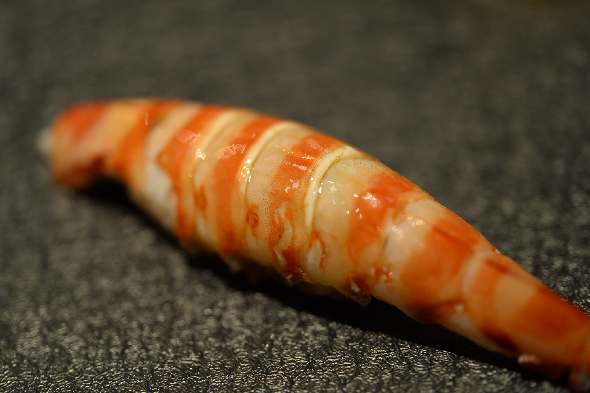 Nikon Df sample photo. Shrimp sushi photography