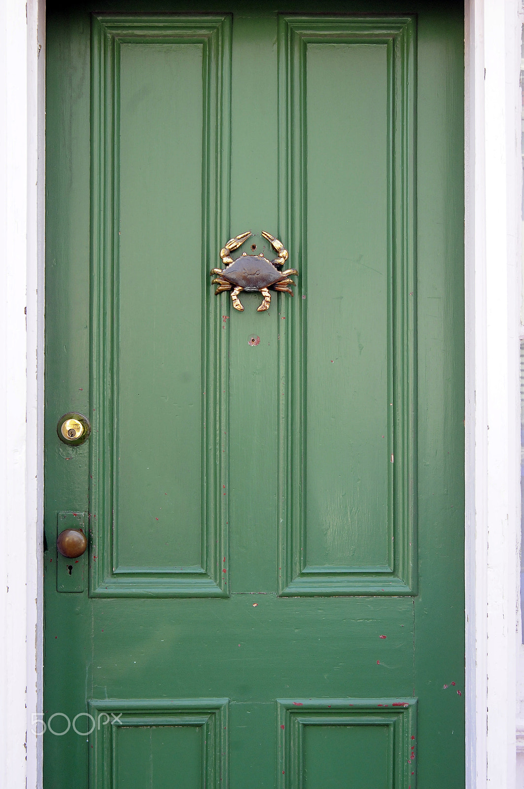Nikon AF Nikkor 24-85mm F2.8-4D IF sample photo. Green door photography