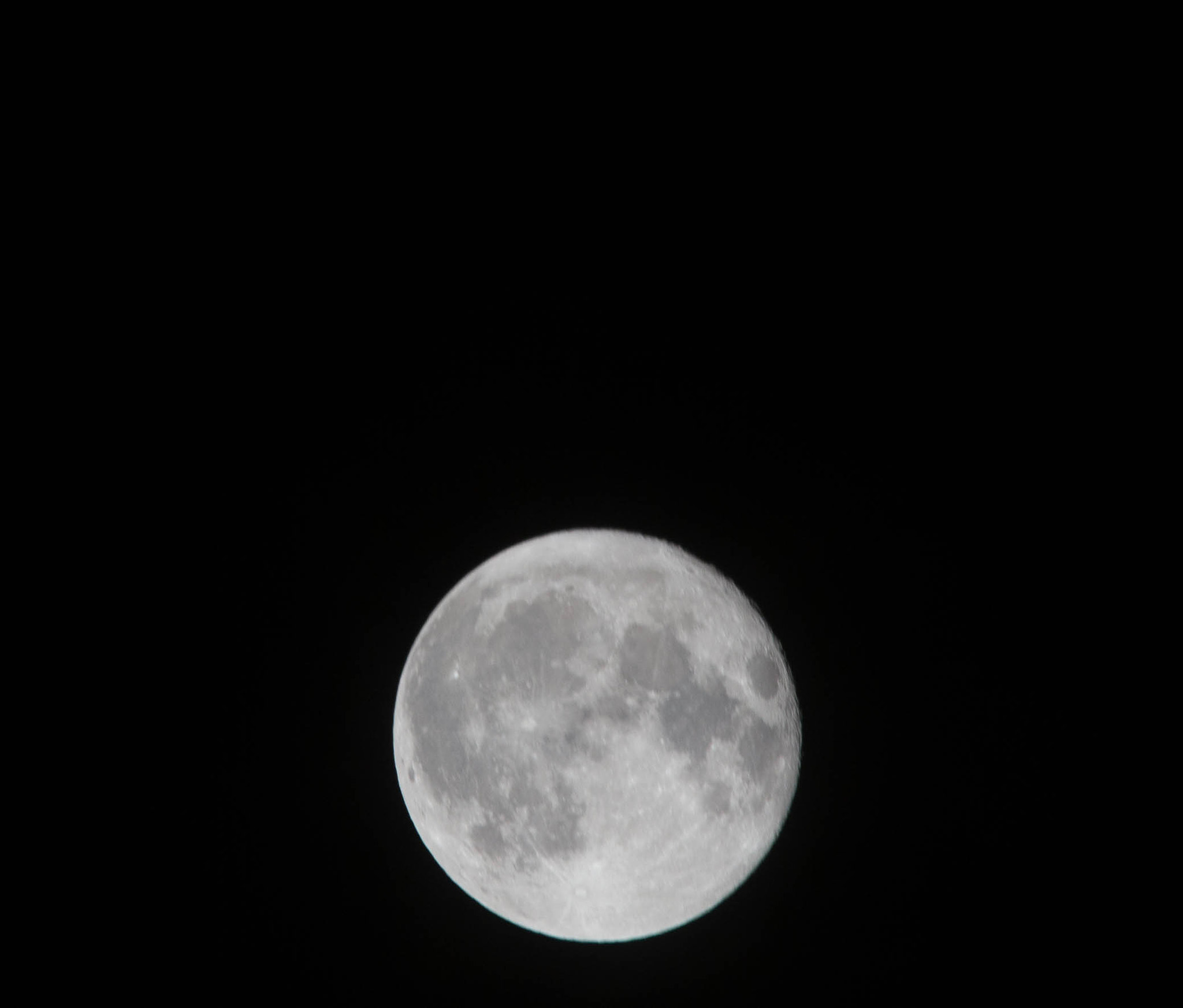 Sigma 150-500mm F5-6.3 DG OS HSM sample photo. Clear sky moon shot photography