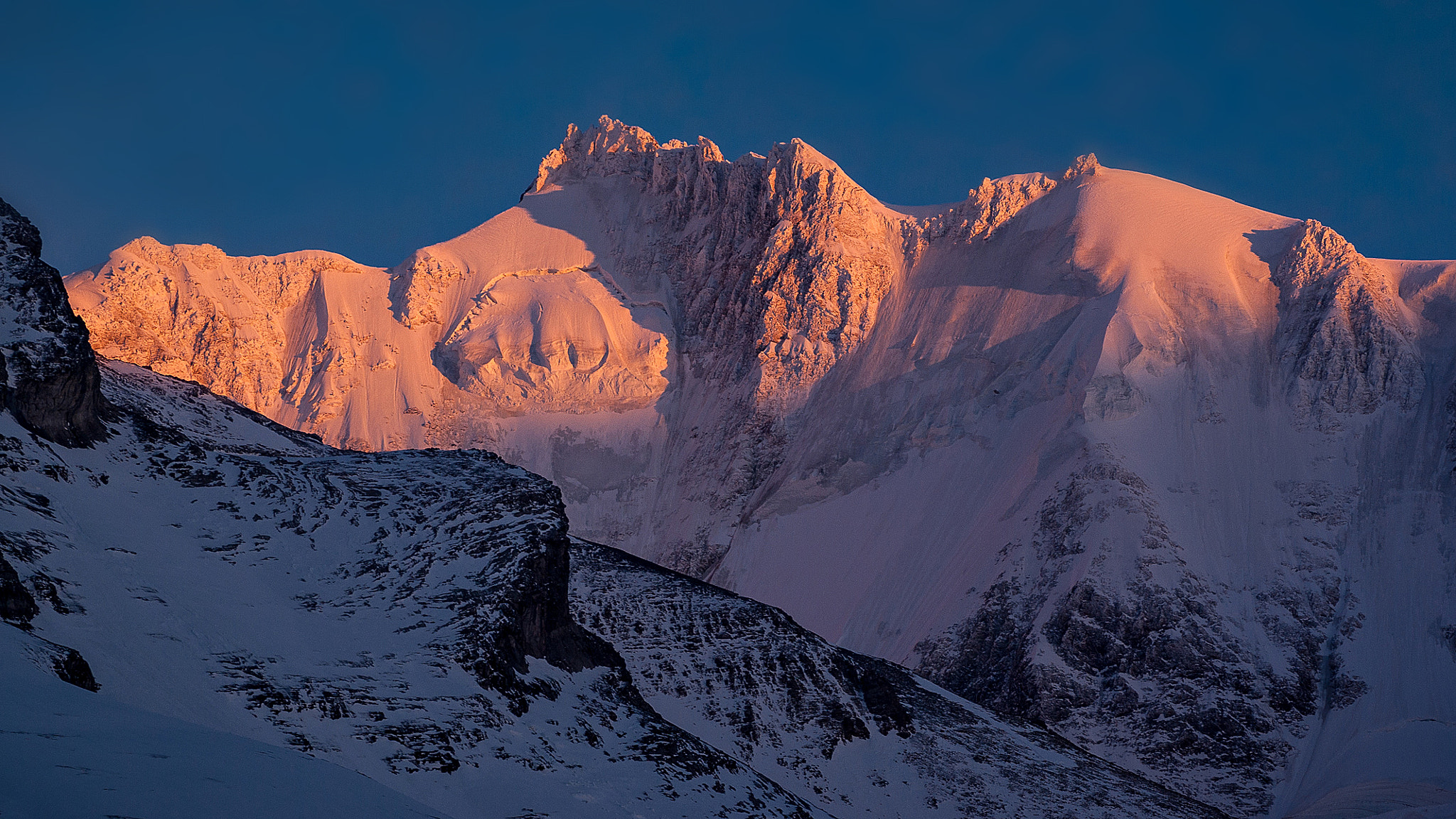 Pentax K10D sample photo. Switzerland | burning mountains photography