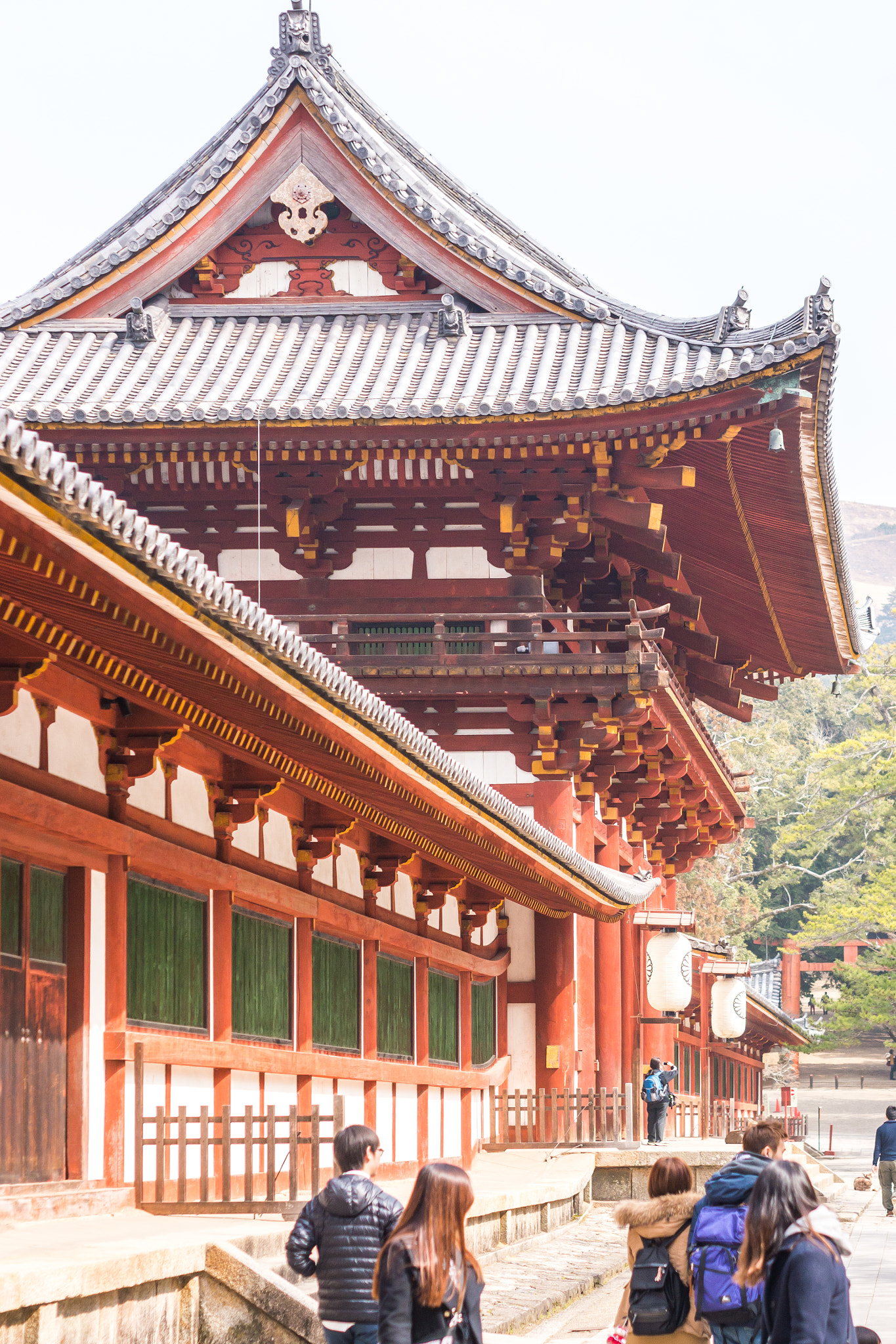 Panasonic Lumix DMC-G5 + Olympus M.Zuiko Digital 45mm F1.8 sample photo. Side view of the last gate to todai ji temple photography