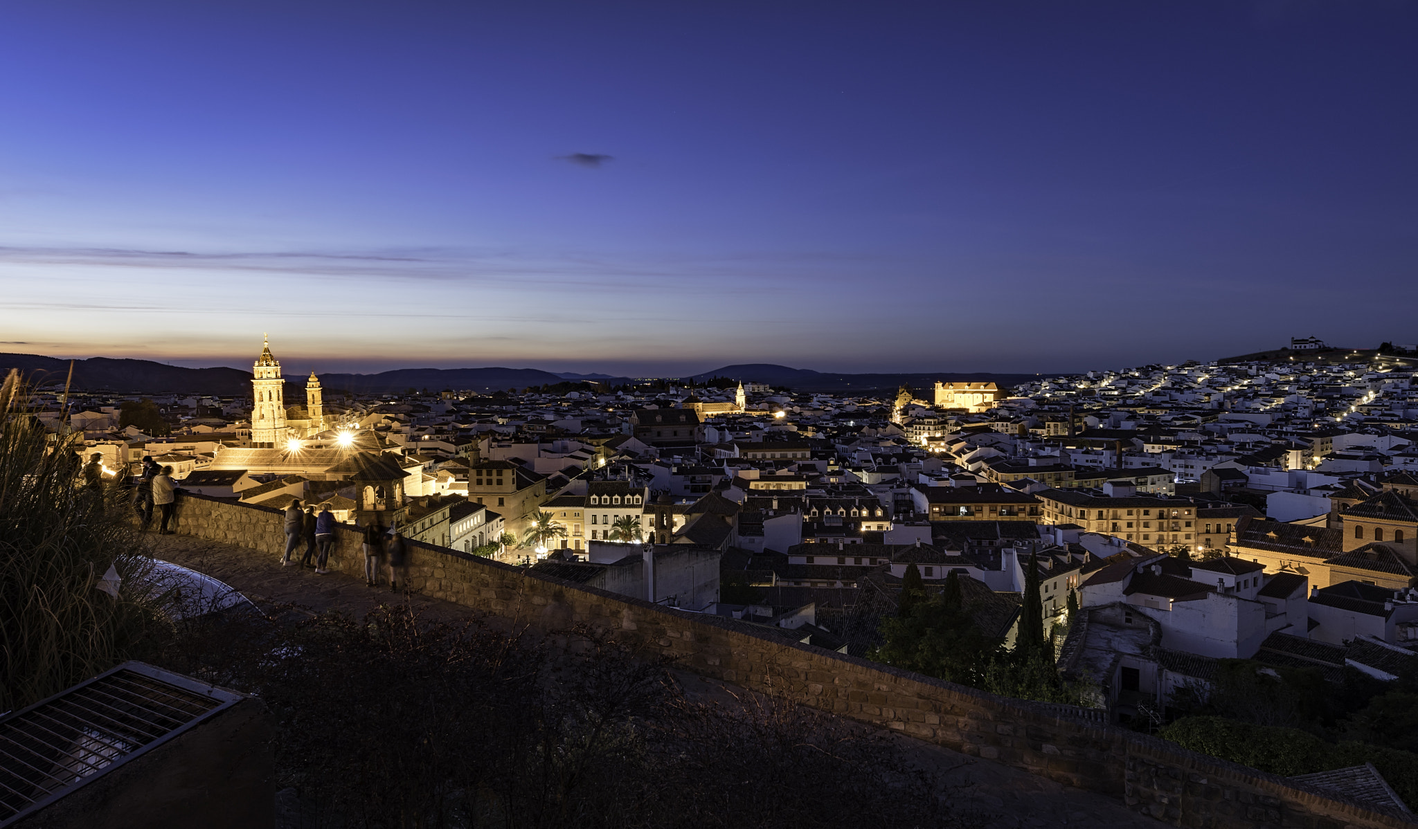 Nikon D500 + Nikon AF-S Nikkor 14-24mm F2.8G ED sample photo. Antequera by night photography