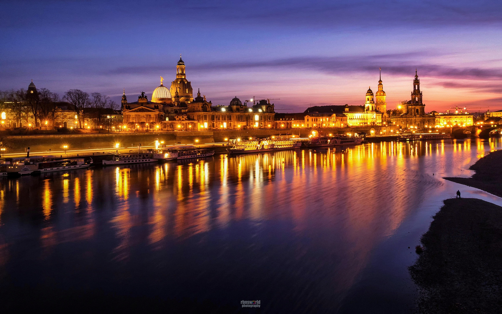 Panasonic Lumix DMC-GM1 sample photo. Blue hour sunset in dresden photography