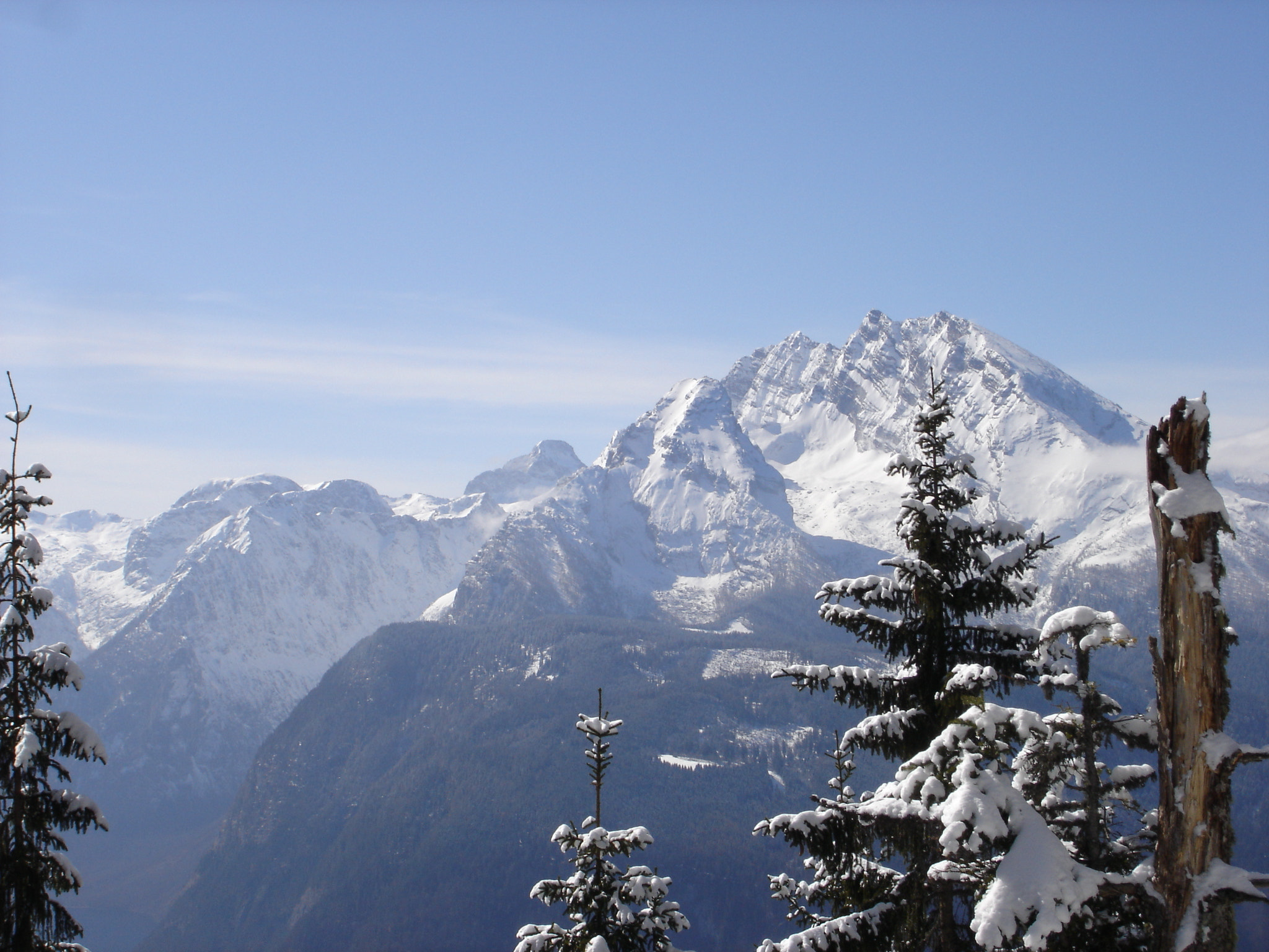 Sony DSC-W1 sample photo. Watzmann im winter photography