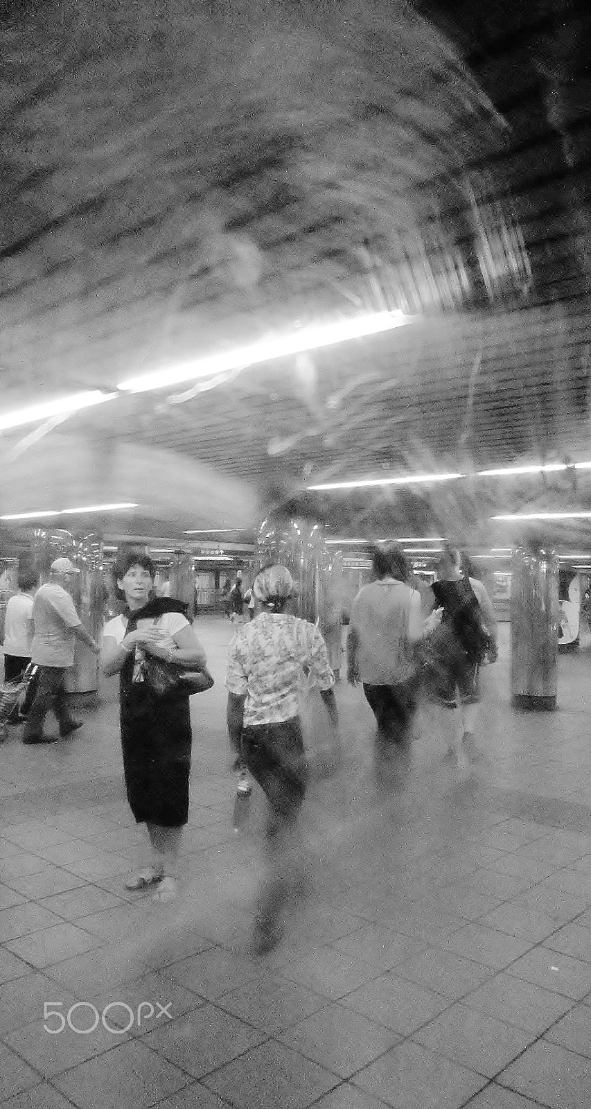 Canon PowerShot ELPH 300 HS (IXUS 220 HS / IXY 410F) sample photo. Postscript: the passenger - 34th st subway, nyc photography