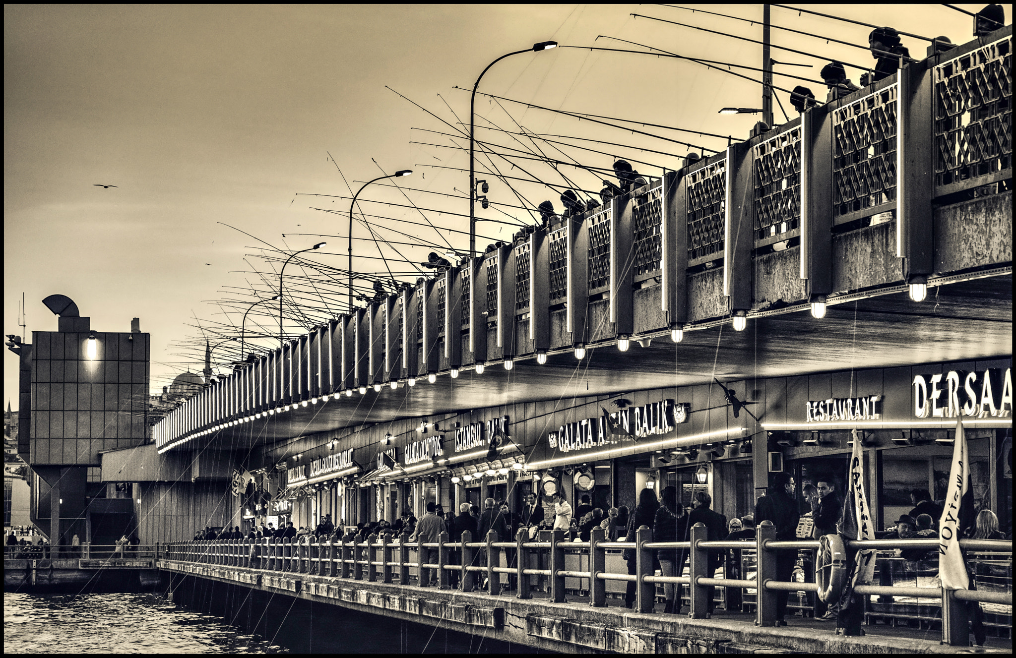 Canon EF 28-135mm F3.5-5.6 IS USM sample photo. Fishermen of galata bridge.... photography