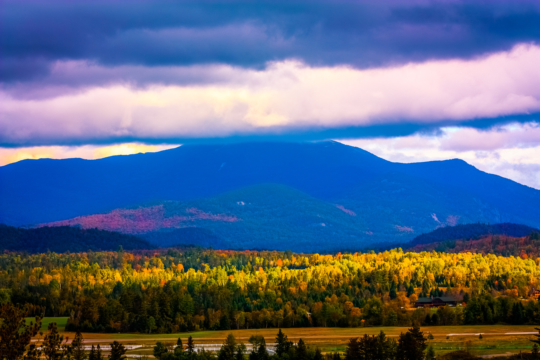 Canon EF 75-300mm f/4-5.6 USM sample photo. Cloud covered mountain photography