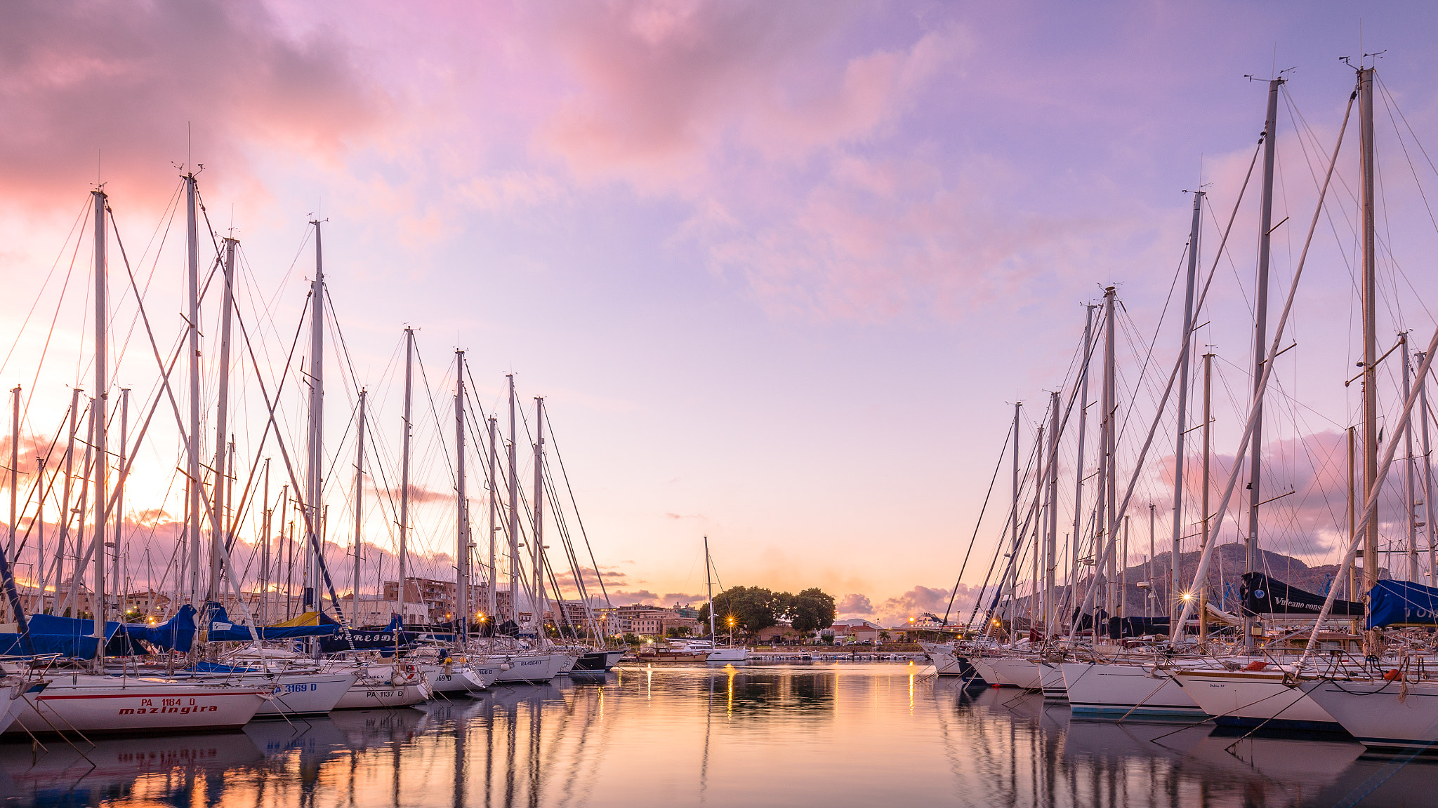 Canon EOS 6D + Canon EF 16-35mm F4L IS USM sample photo. Sunset, palermo. photography