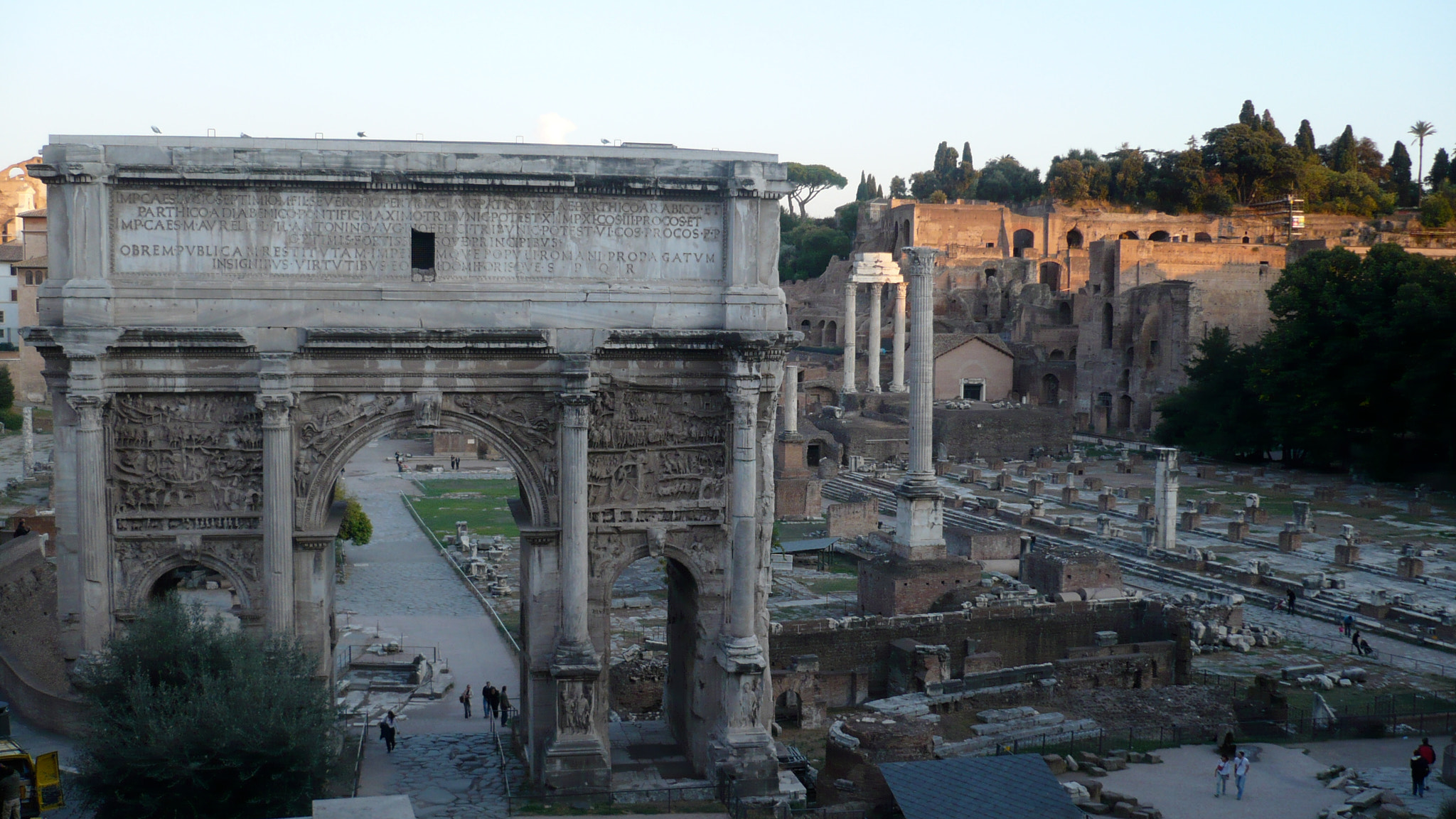 Panasonic DMC-FX12 sample photo. Arch of septimius severus photography