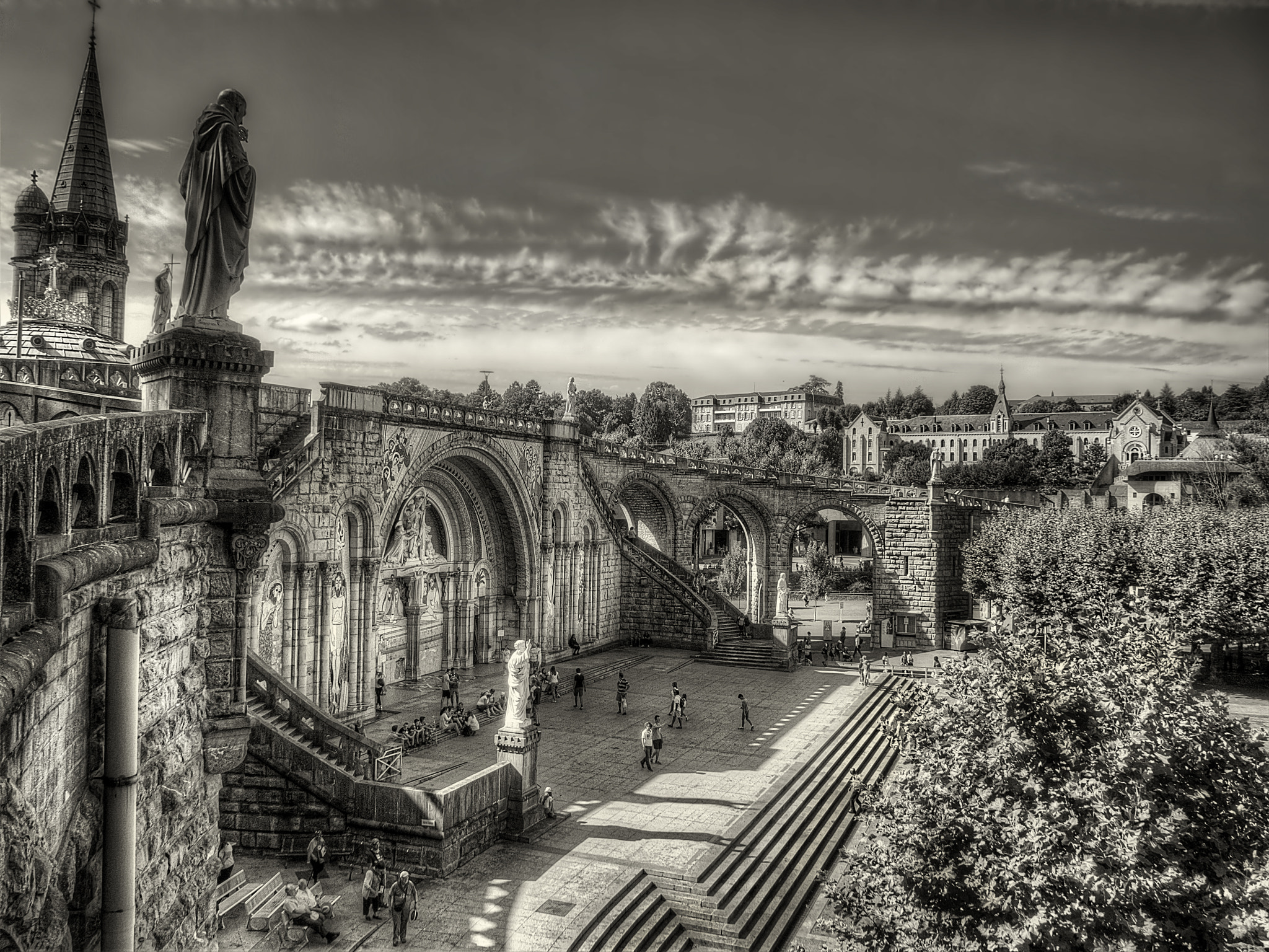 Olympus PEN E-PL1 sample photo. Santuario de lourdes photography