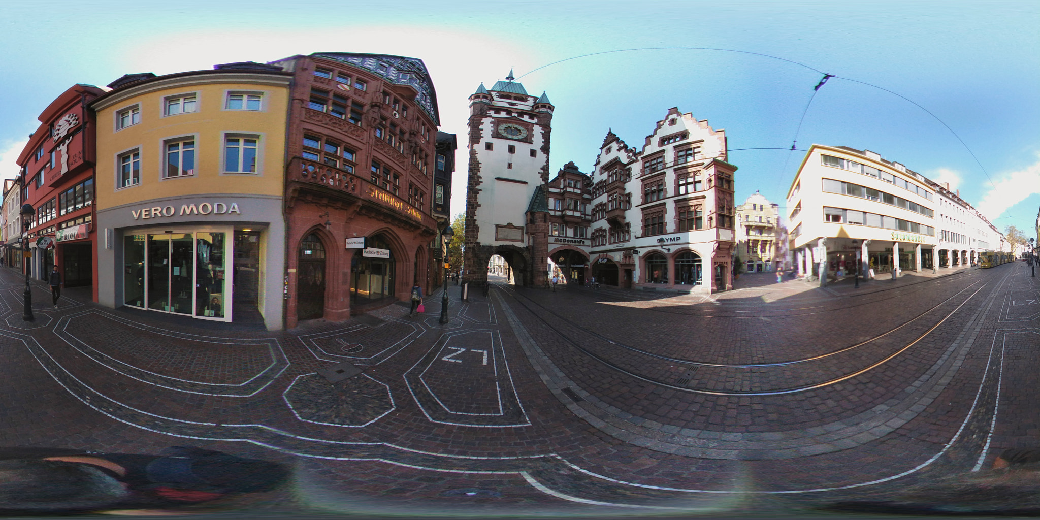 LG R105 sample photo. 360 martin's gate, freiburg, germany photography