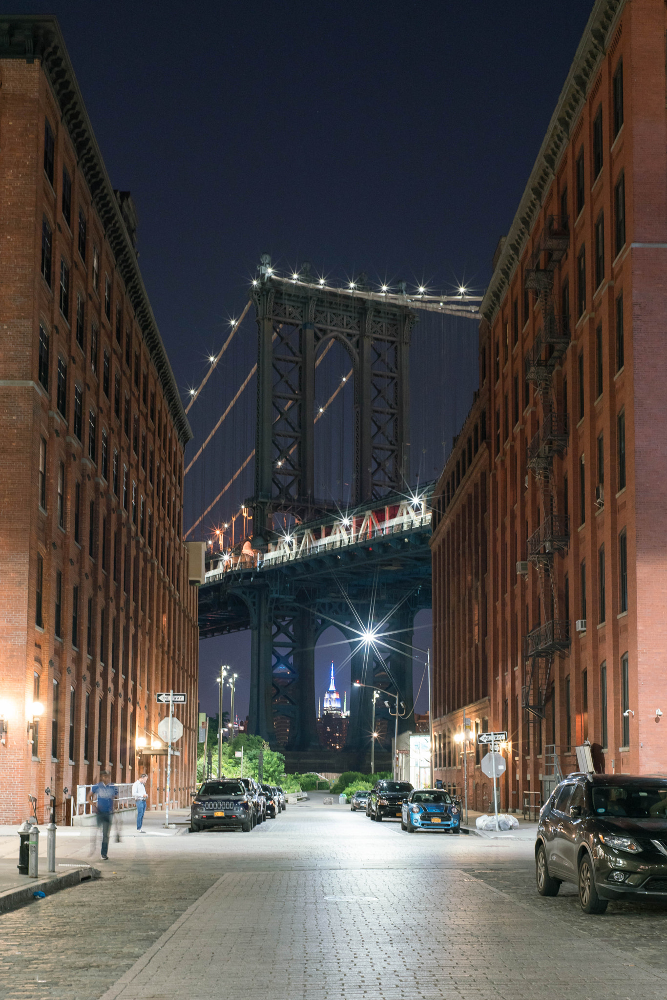 Sony a7R II + E 35mm F2 sample photo. Dumbo at night photography