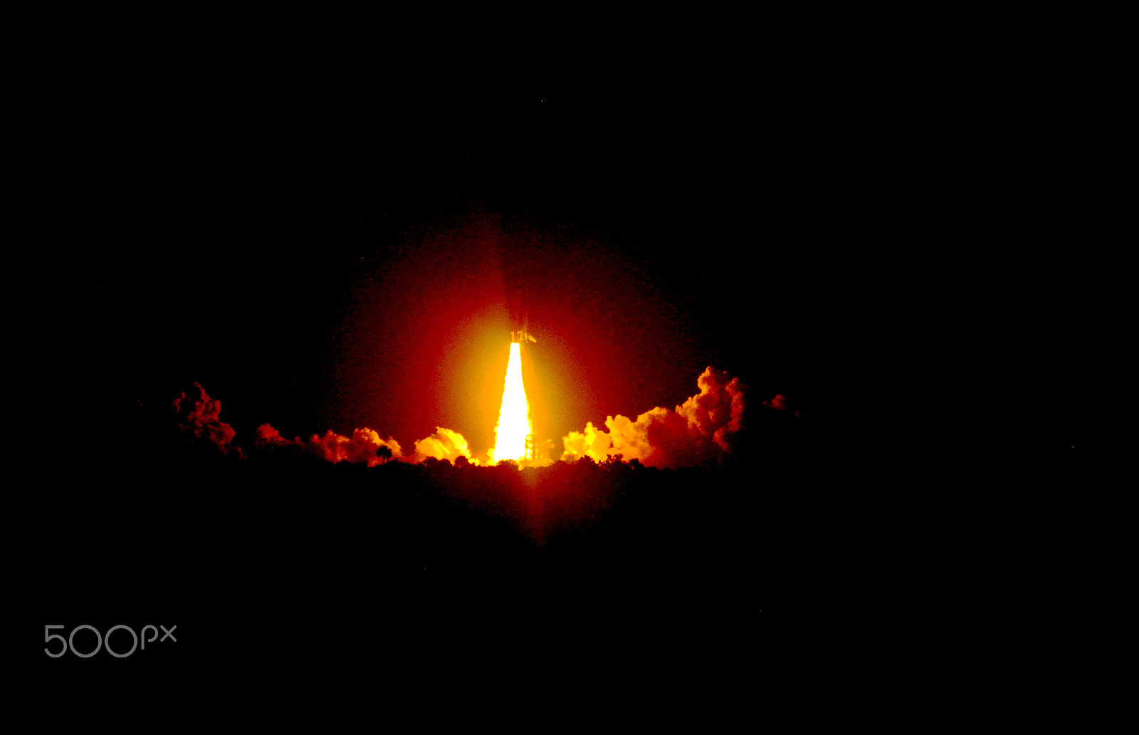 Nikon D80 sample photo. Shuttle launch photography