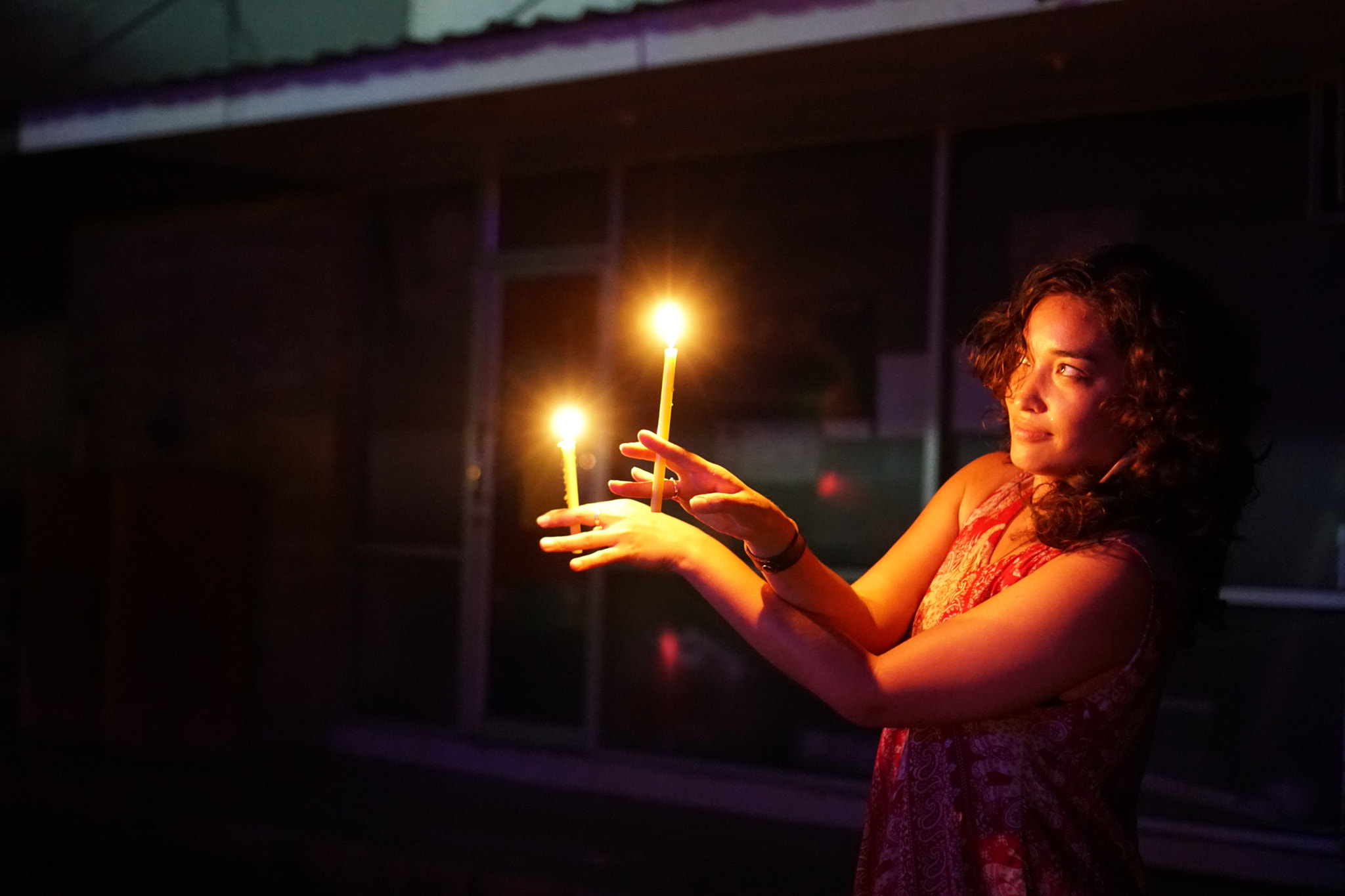 Sony a6300 + Sony E 35mm F1.8 OSS sample photo. Dancing with candles photography