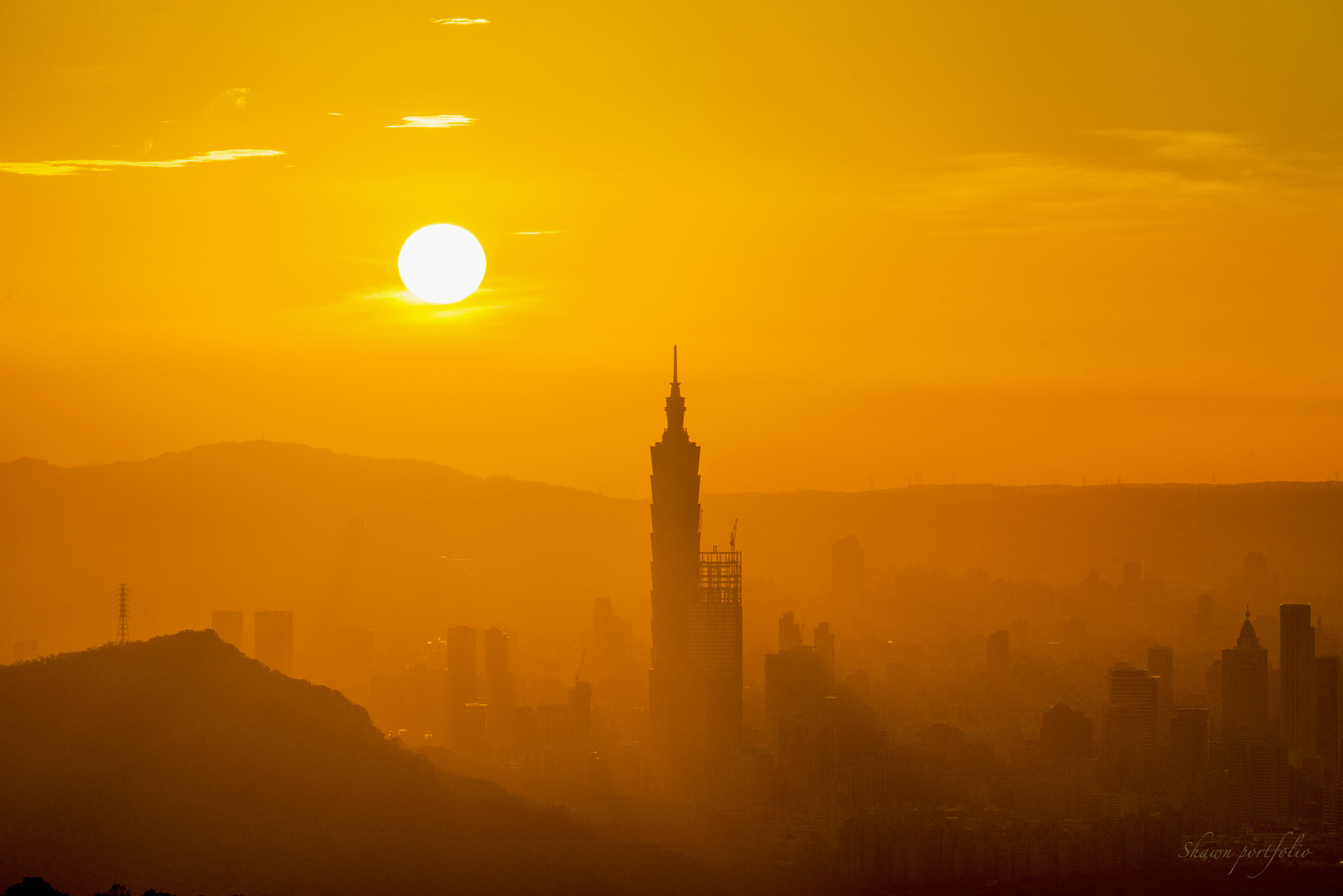 Nikon D800E sample photo. Taipei sunset photography