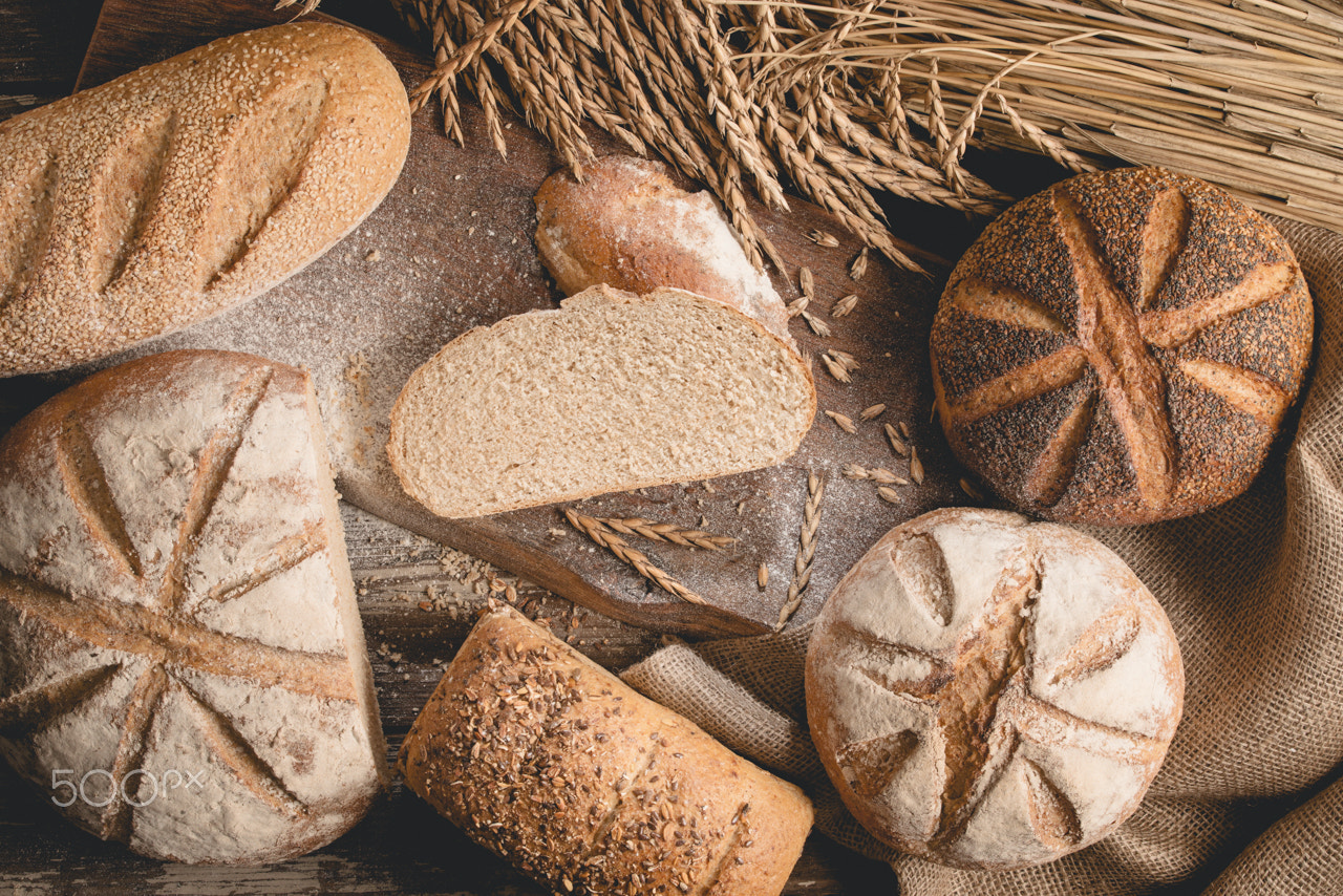 Nikon D800 sample photo. Spelt bread photography