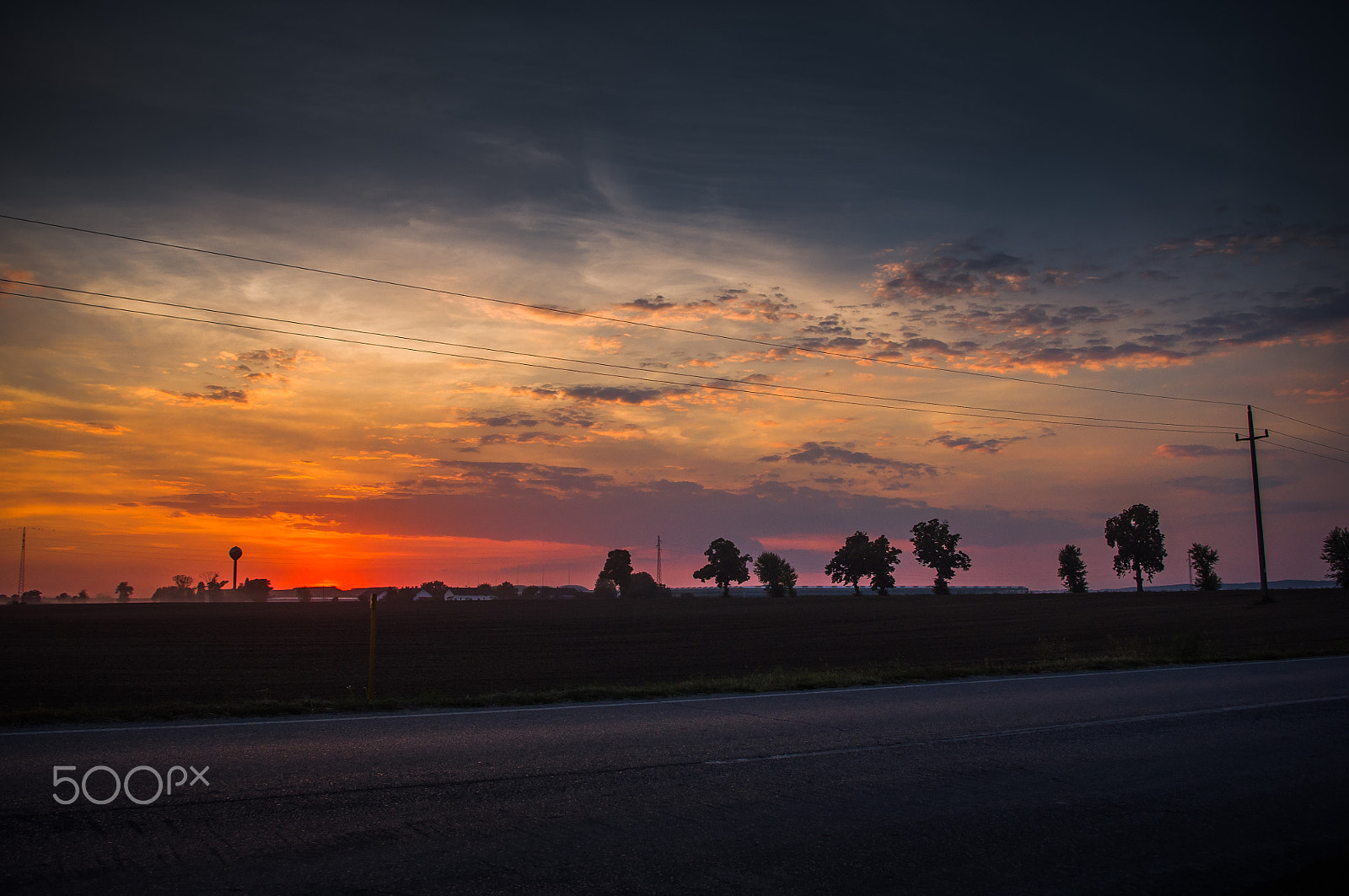 Pentax K-x sample photo. Colorful sunset photography