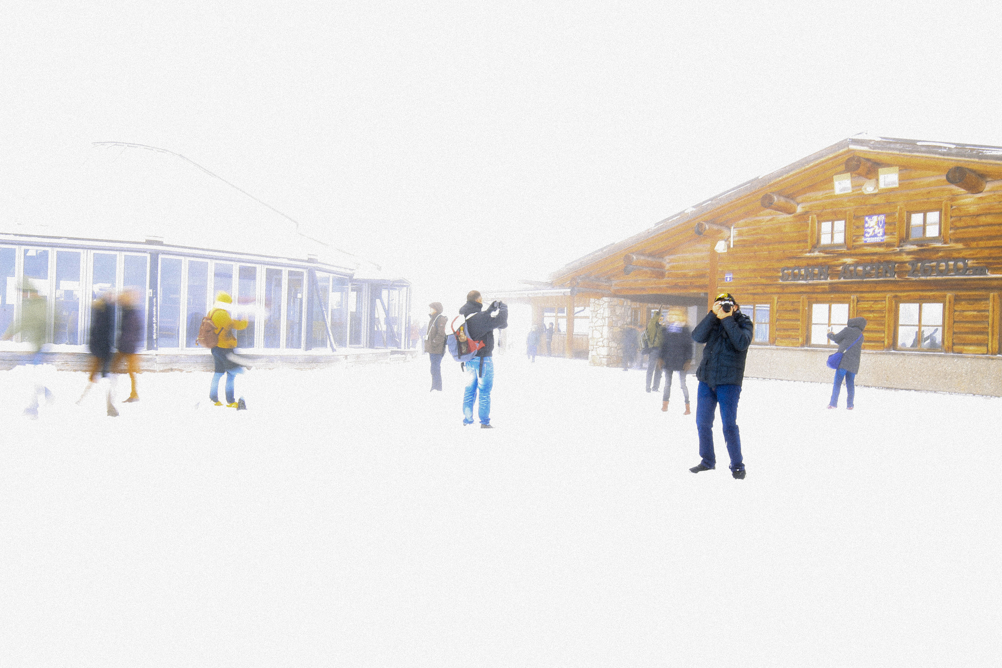 Canon EF 16-35mm F4L IS USM sample photo. At the top of zugspitze photography