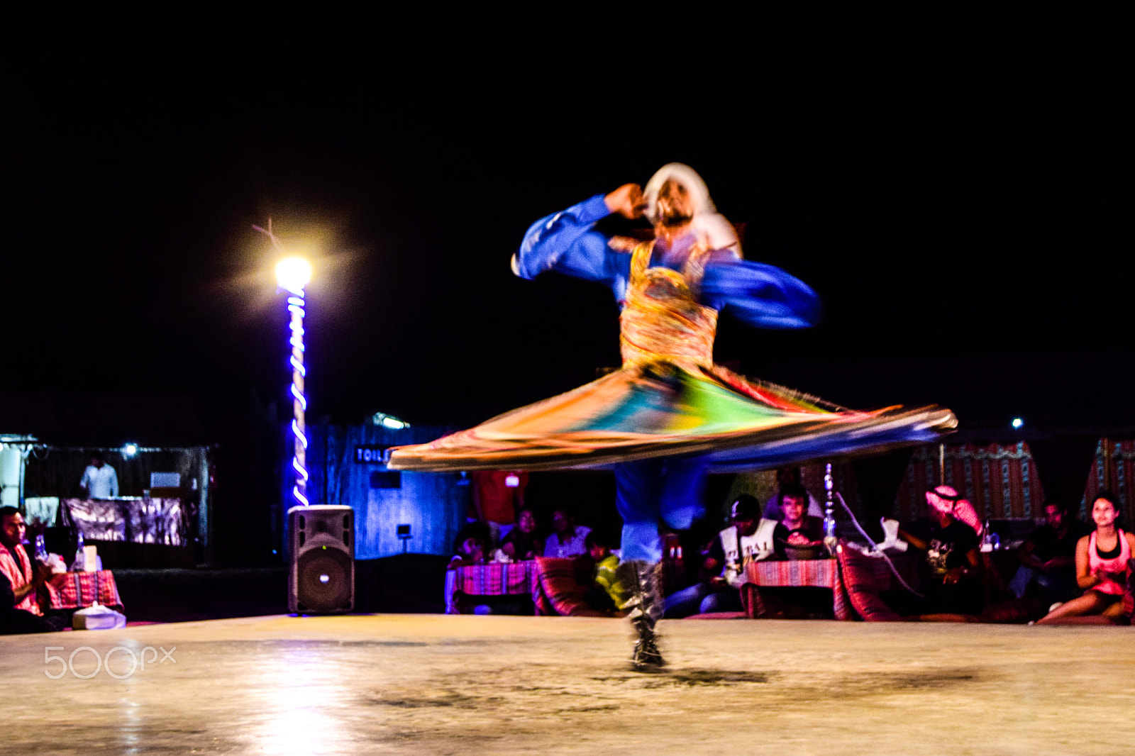 Nikon D5300 sample photo. Acrobatic dance at desert safari photography