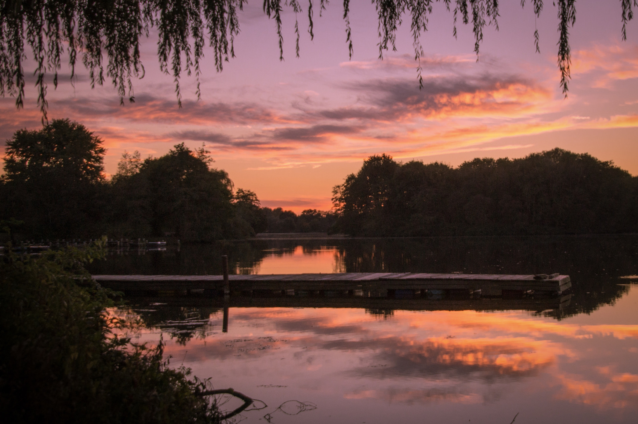 Tamron 16-300mm F3.5-6.3 Di II VC PZD Macro sample photo. Sunset at pröbsting lake photography