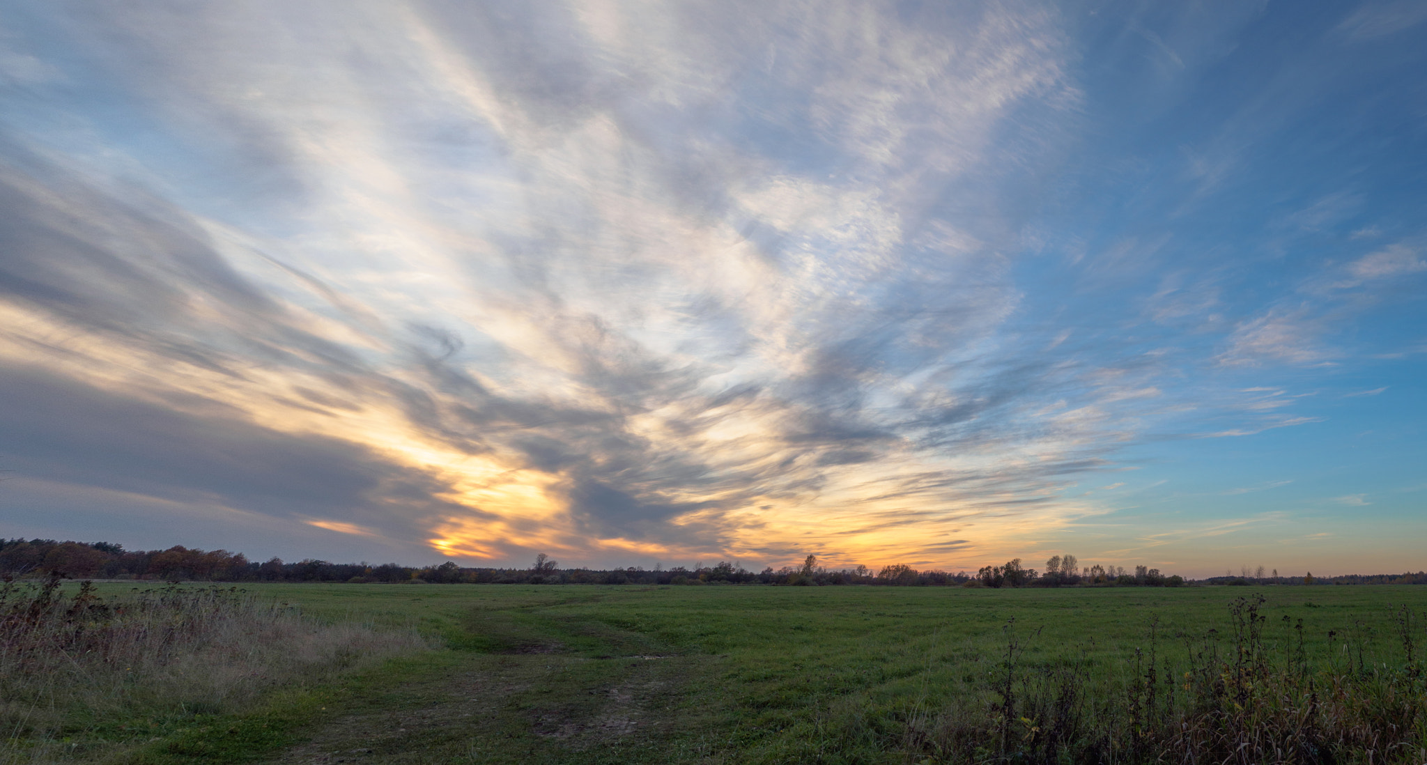 LUMIX G VARIO 14-42/F3.5-5.6 II sample photo. Burning sky photography