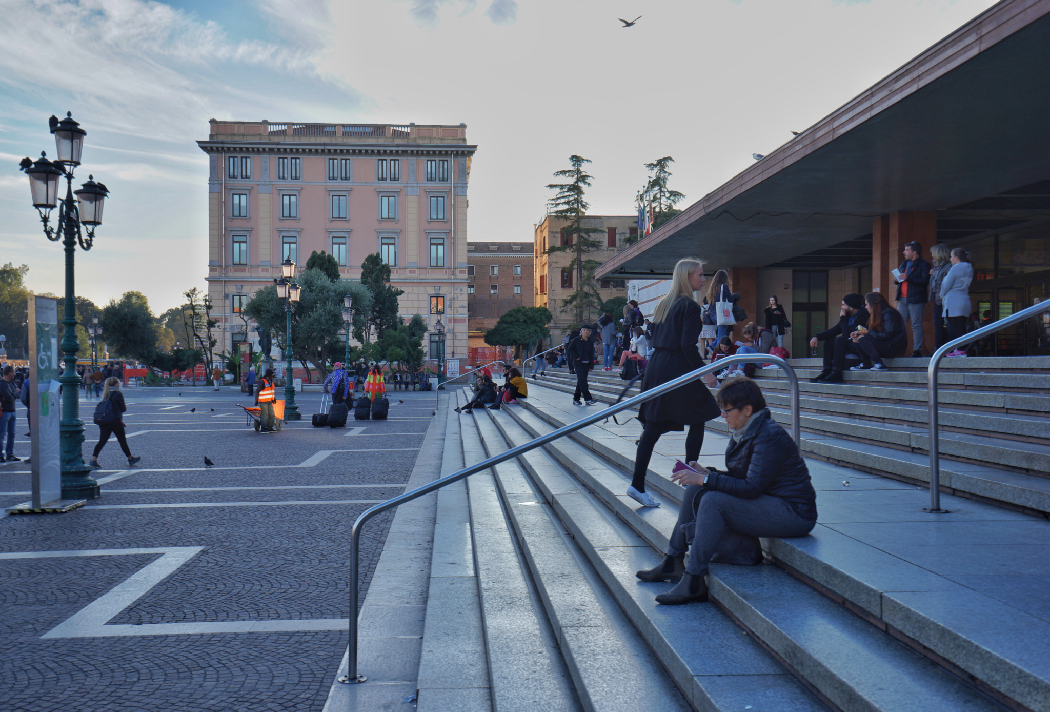 Sony a7 II + Sony Vario-Tessar T* FE 16-35mm F4 ZA OSS sample photo. Railway station in venice photography