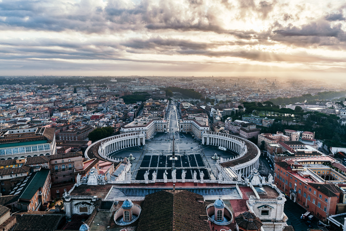 Canon EF 16-35mm F4L IS USM sample photo. Rome sunrise photography