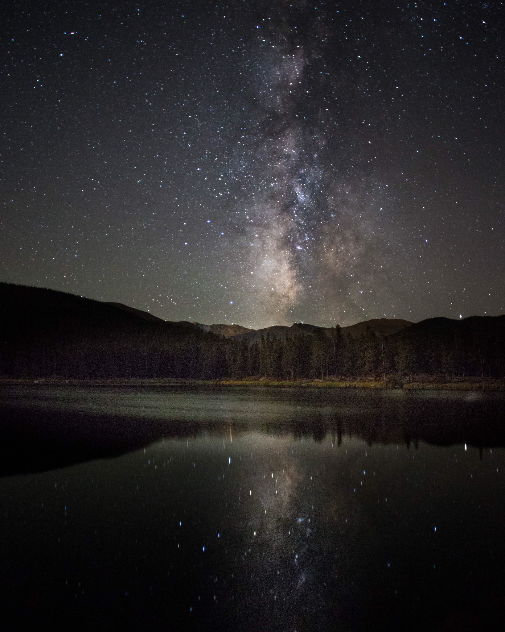 Canon EOS 6D + Canon EF 20mm F2.8 USM sample photo. Milk way at echo lake, co. not far from denver on  ... photography