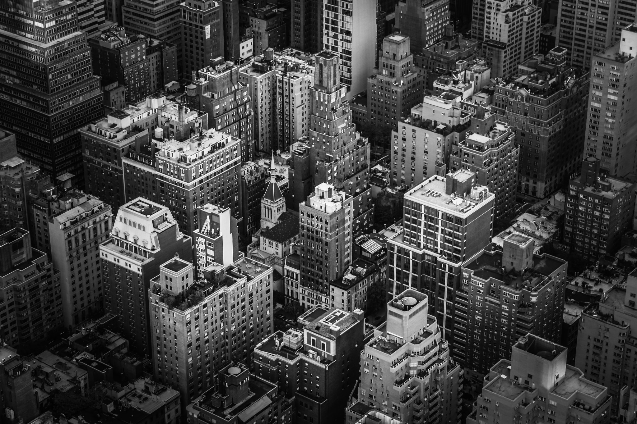 Canon EF-S 18-55mm F3.5-5.6 IS II sample photo. Midtown rooftops photography