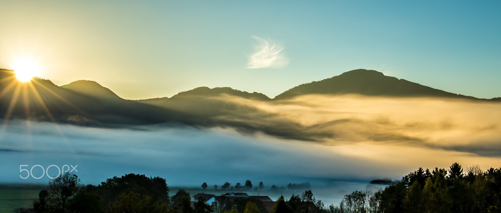Canon EF 24-105mm F3.5-5.6 IS STM sample photo. Raze de soare la murnau photography