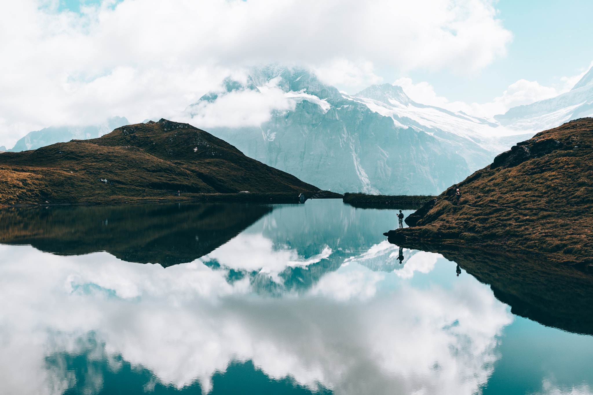Tamron SP 24-70mm F2.8 Di VC USD sample photo. Bachalpsee reflection photography