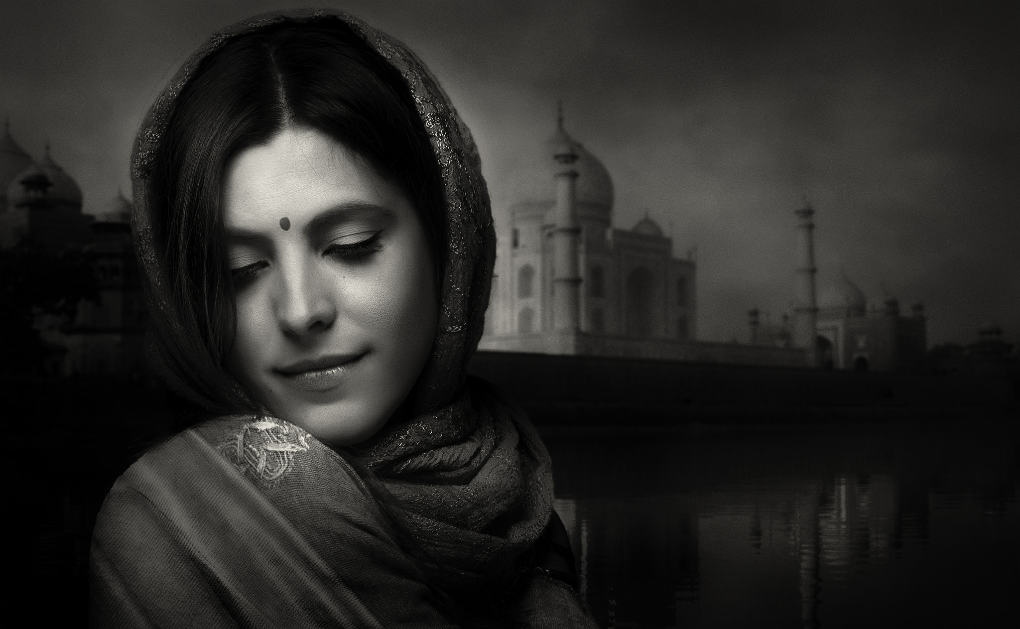 Nikon D2Xs sample photo. B&w hindu photography