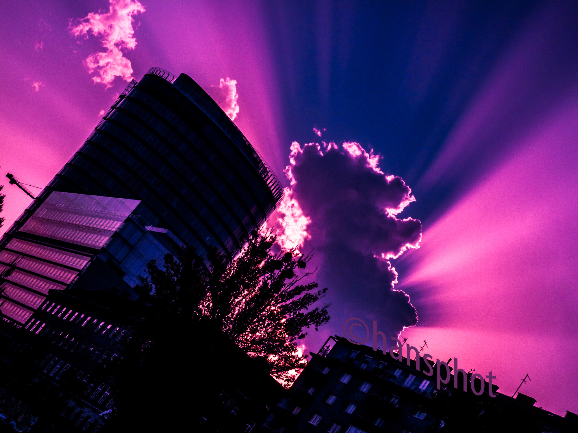 Panasonic DMC-FX500 sample photo. City colorful sunset © hansphot photography