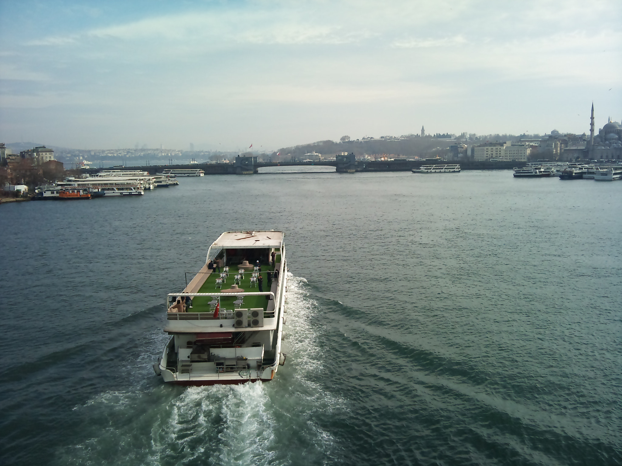 Sony Ericsson U10i sample photo. Istanbul turkey golden horn photography