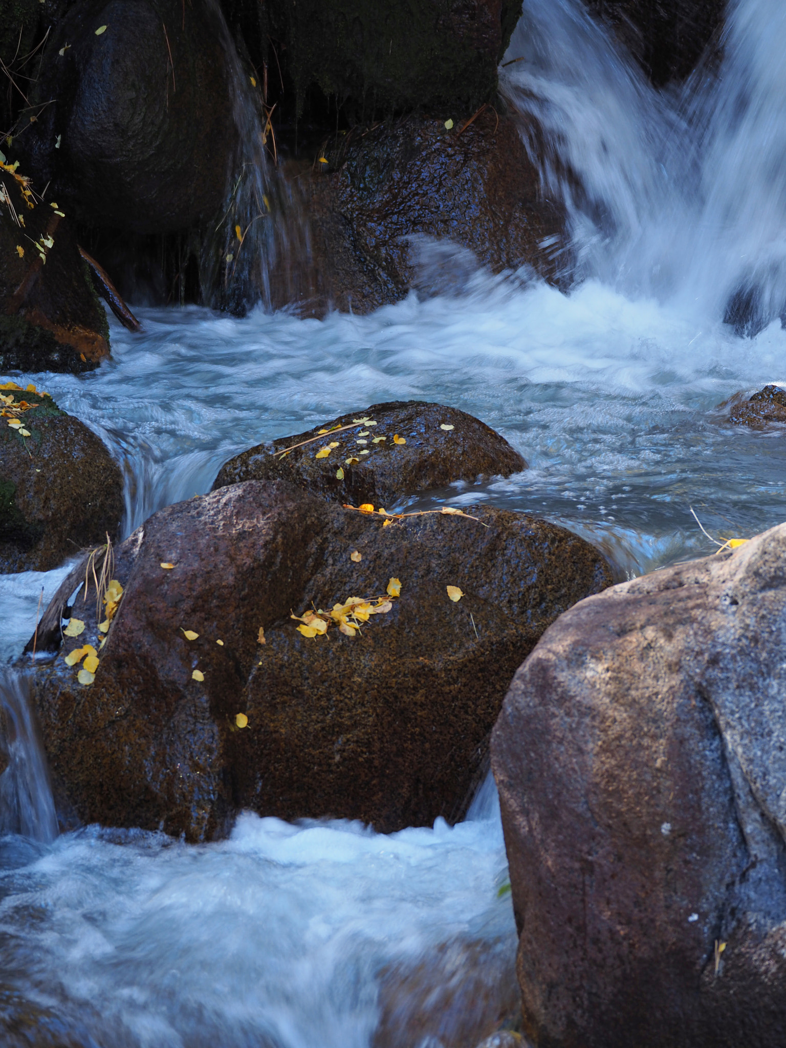 Olympus OM-D E-M5 II sample photo. Rushing mountain stream photography