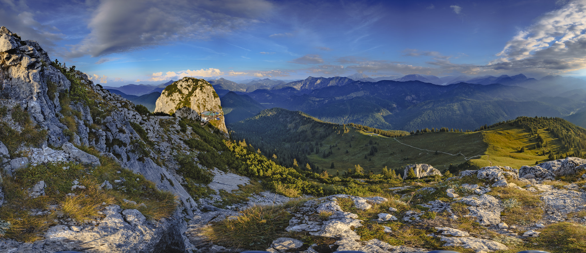 Sony a7 + Canon EF 24-70mm F2.8L II USM sample photo. View to the tegernseer hütte (germany) photography