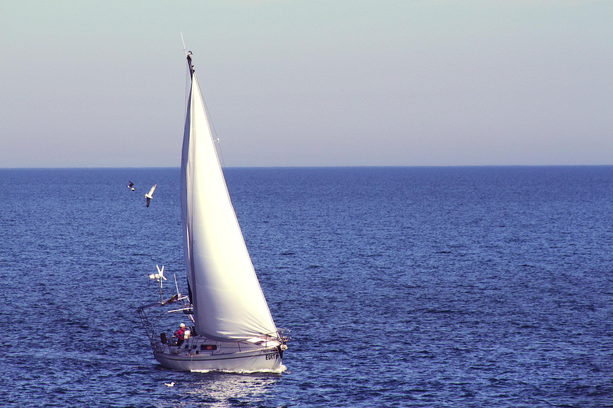Canon EF 75-300mm f/4-5.6 USM sample photo. Sailing photography