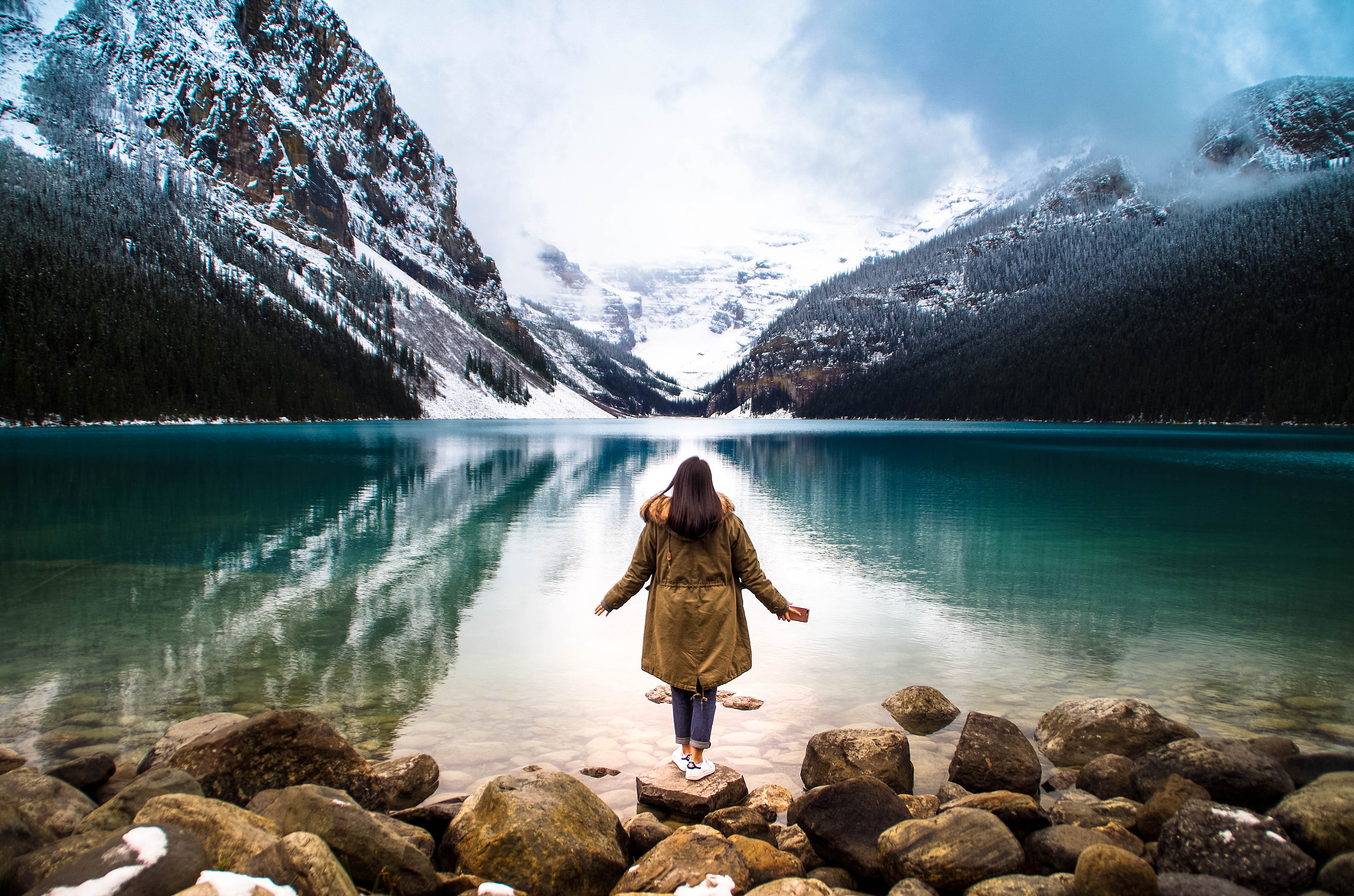 Pentax K-30 + Tamron AF 18-200mm F3.5-6.3 XR Di II LD Aspherical (IF) Macro sample photo. Lake louise photography