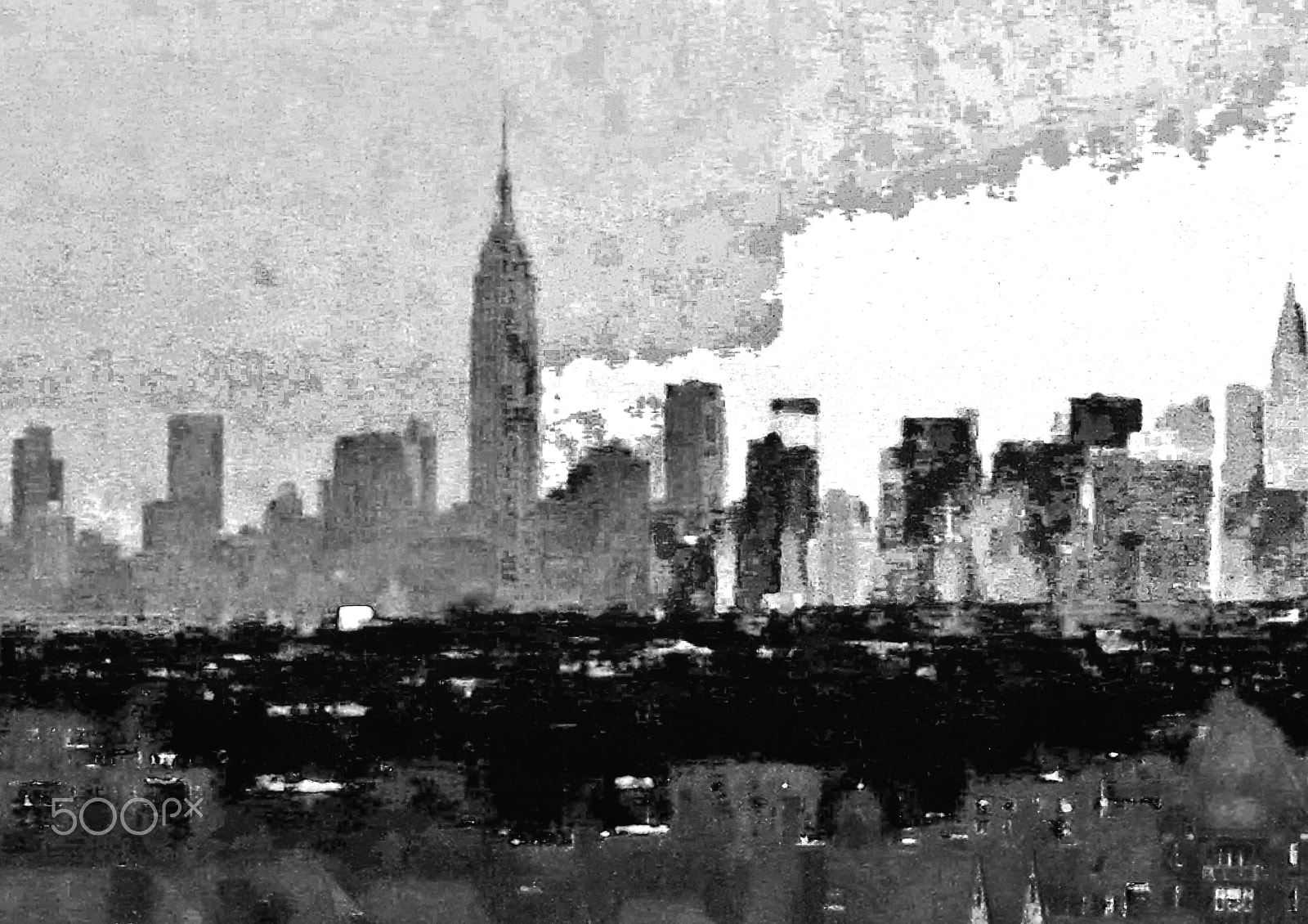 Canon PowerShot ELPH 300 HS (IXUS 220 HS / IXY 410F) sample photo. Skyline with empire state photography